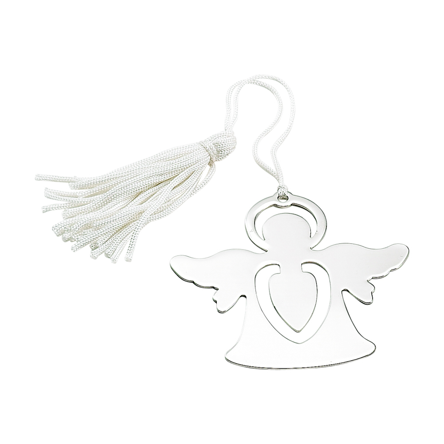 Standing Angel Bookmark, Nickel Plated 2.5" X 2.5"