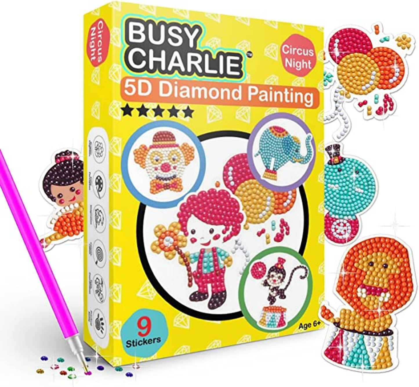 5D Diamond Painting Kit for Kids Assortment