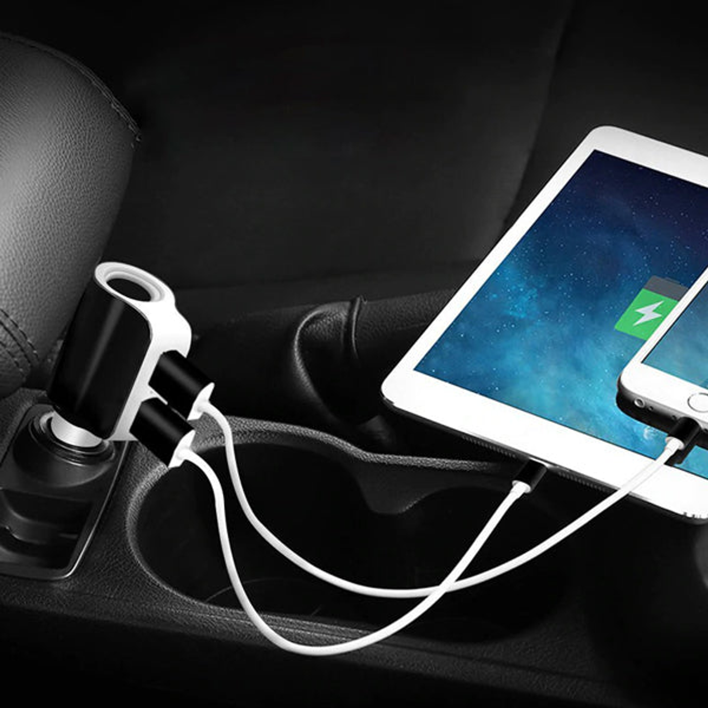 Twin Ports 3 In 1 USB Car Charger