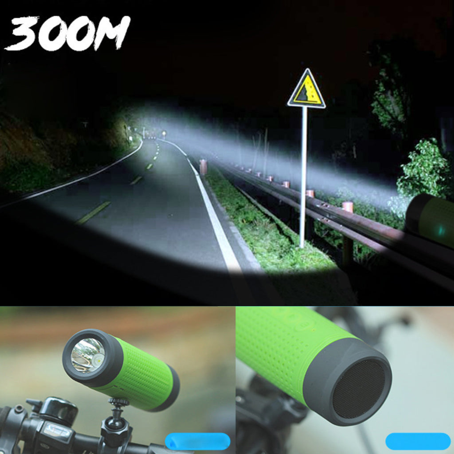 Bike Speaker and Light With Bluetooth Speaker