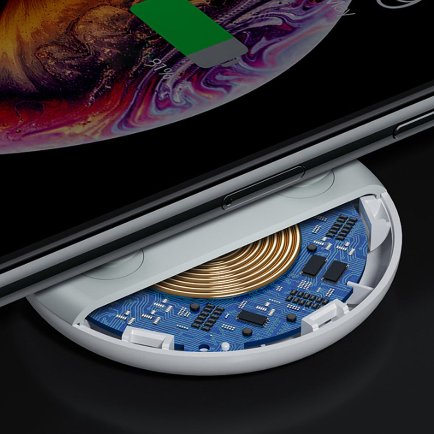 Superfast Ultra Thin And Round Wireless Charger