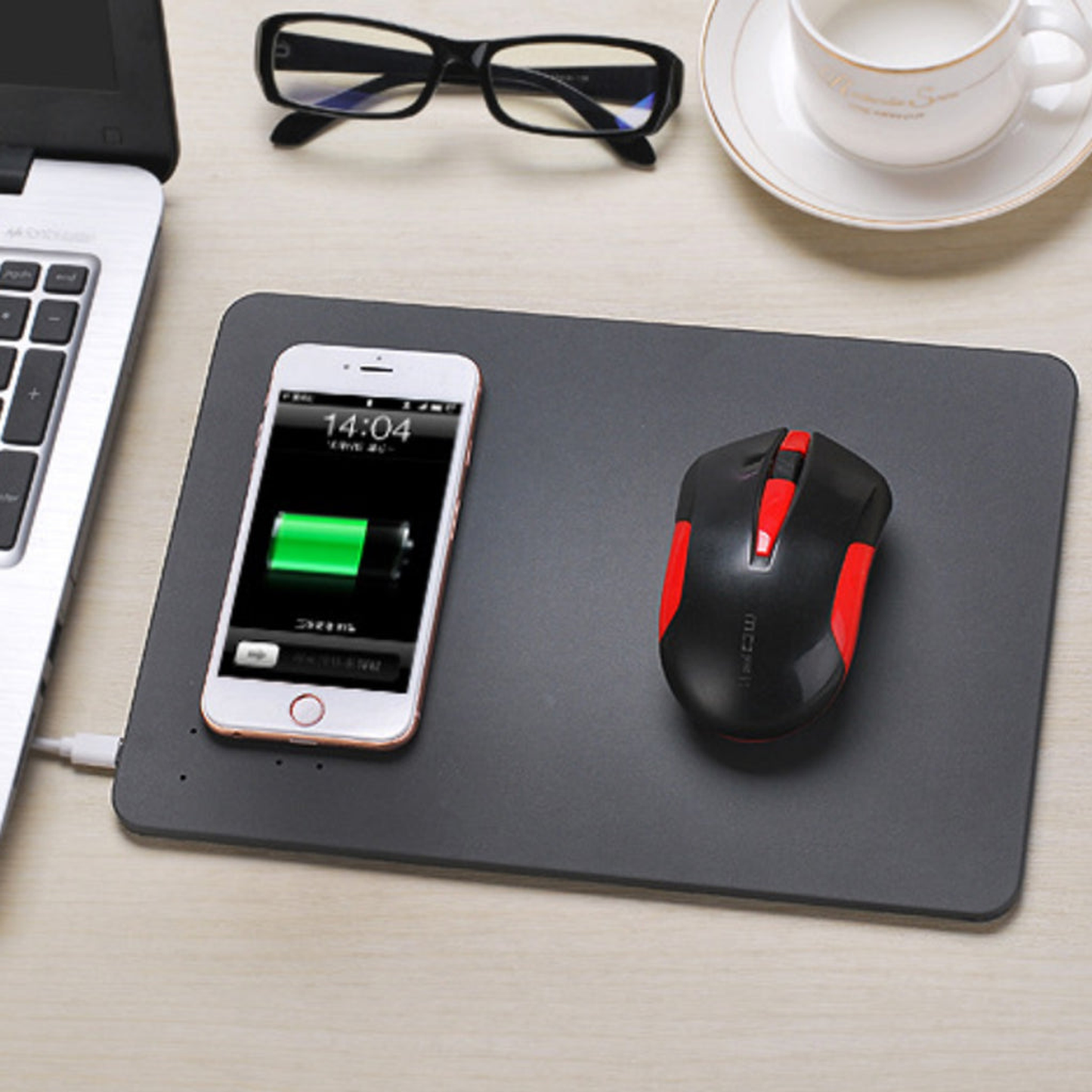 Superpower Pad 2 In 1 iPhone Wireless Charger, And Mouse Pad