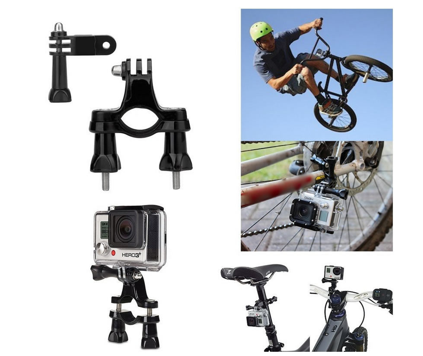 Go Pro HD Camera Accessory 4 piece Bundle for Hero