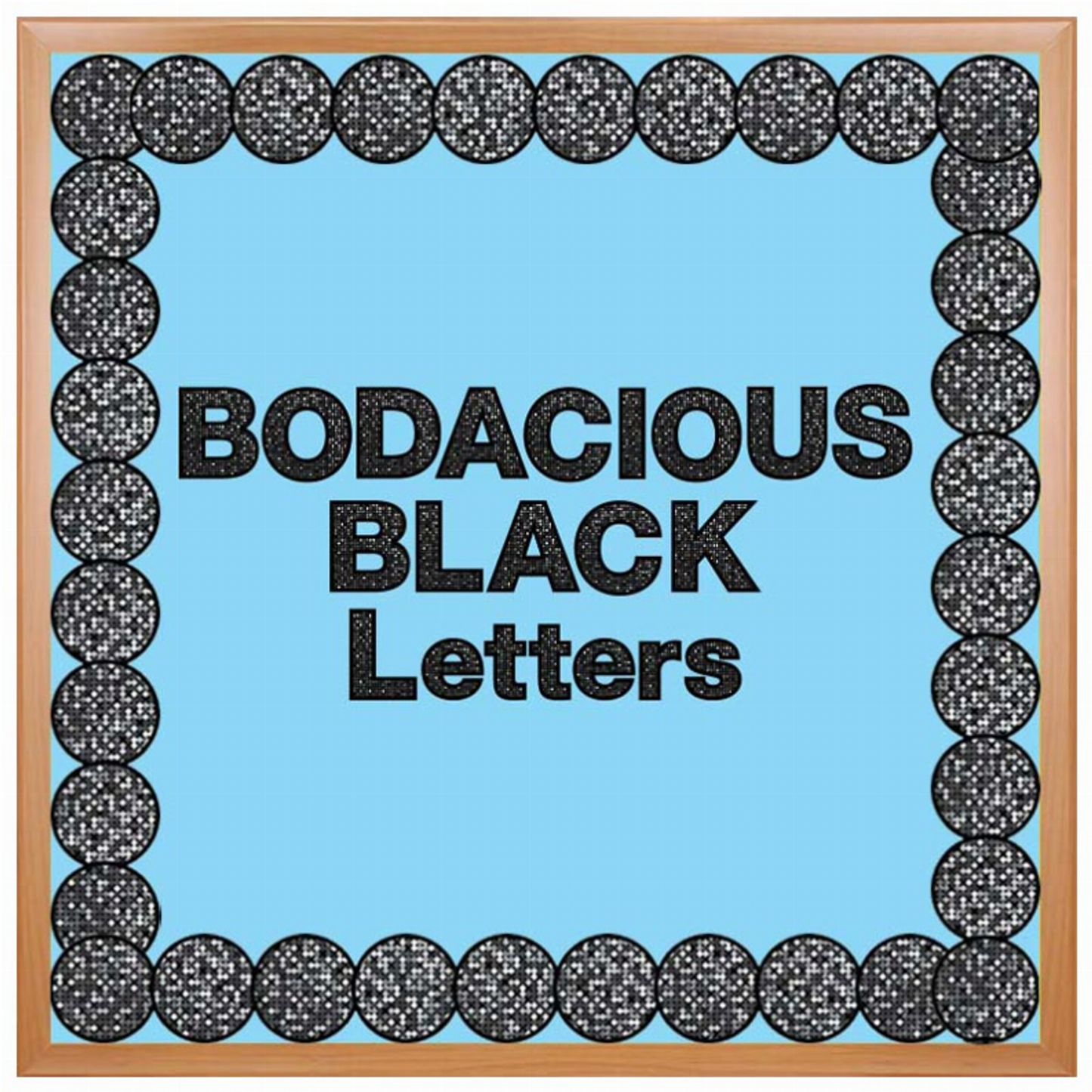 Bodacious Black Punch-Out Letters