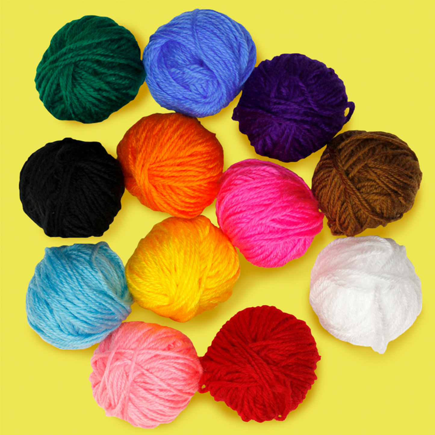 Assorted Yarn Pack (12 Colors)