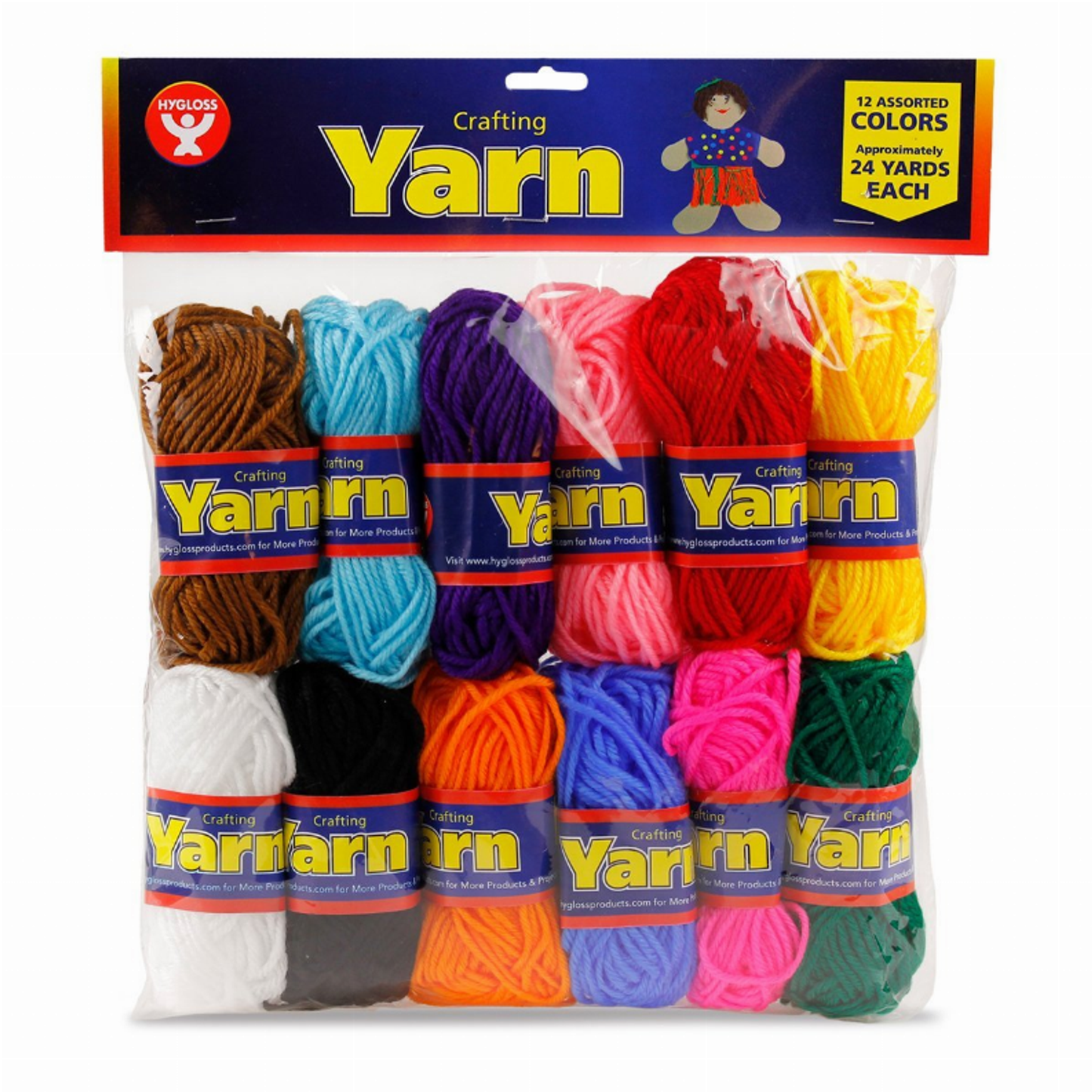 Assorted Yarn Pack (12 Colors)