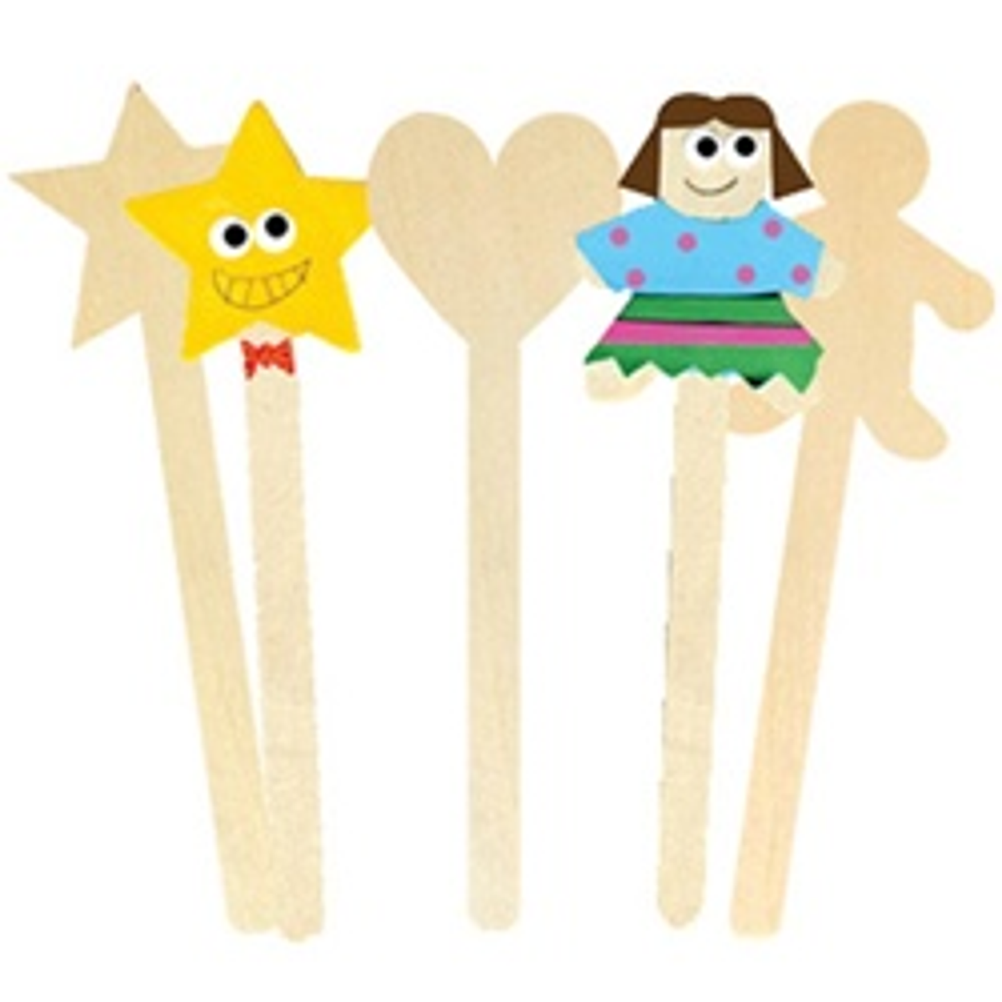 Wood Popstix Shapes