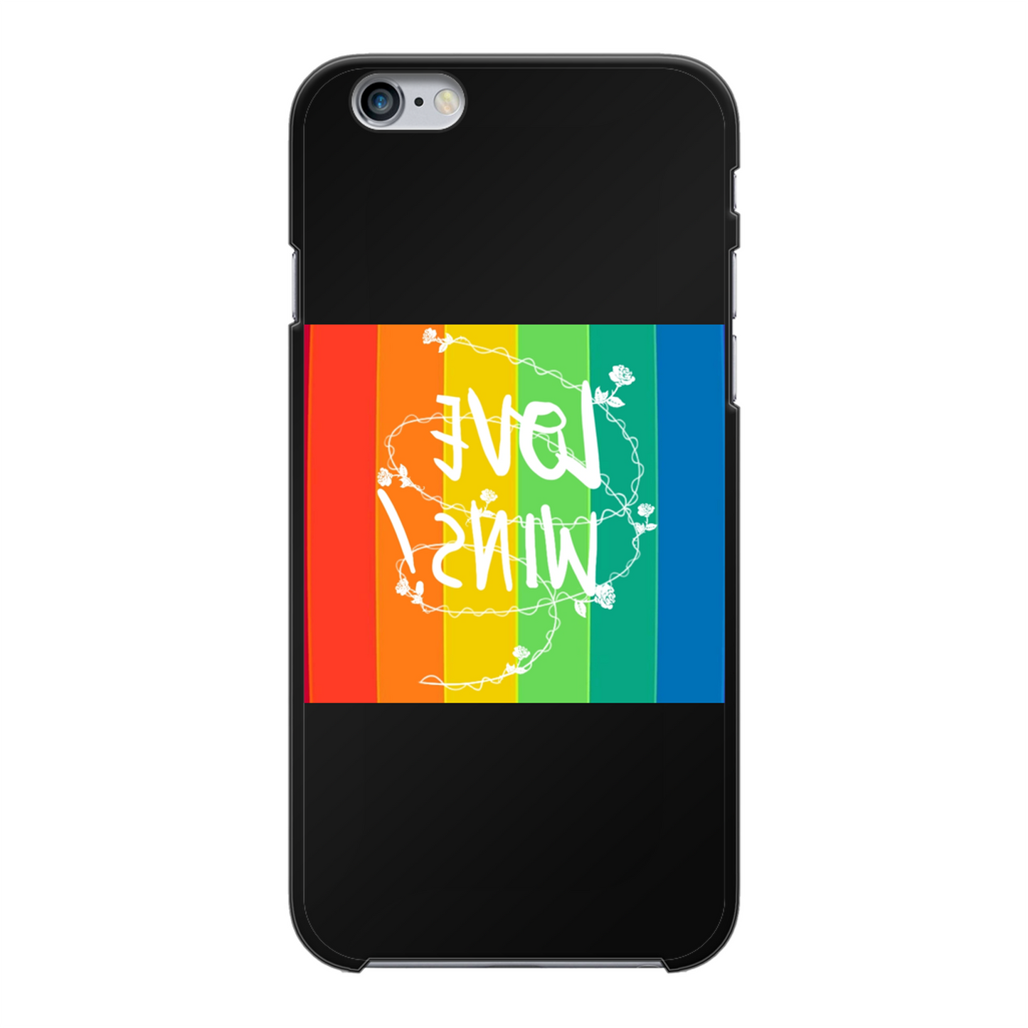 Love Wins Back Printed Hard Phone Case - Size:    | Pack Of: 1