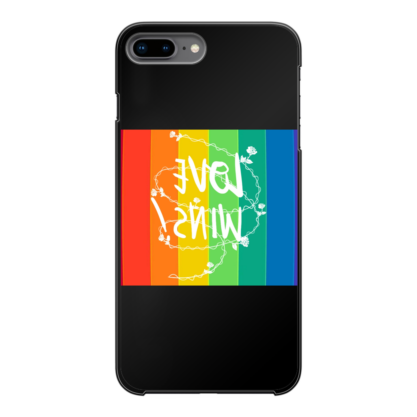 Love Wins Back Printed Hard Phone Case - Size:    | Pack Of: 1