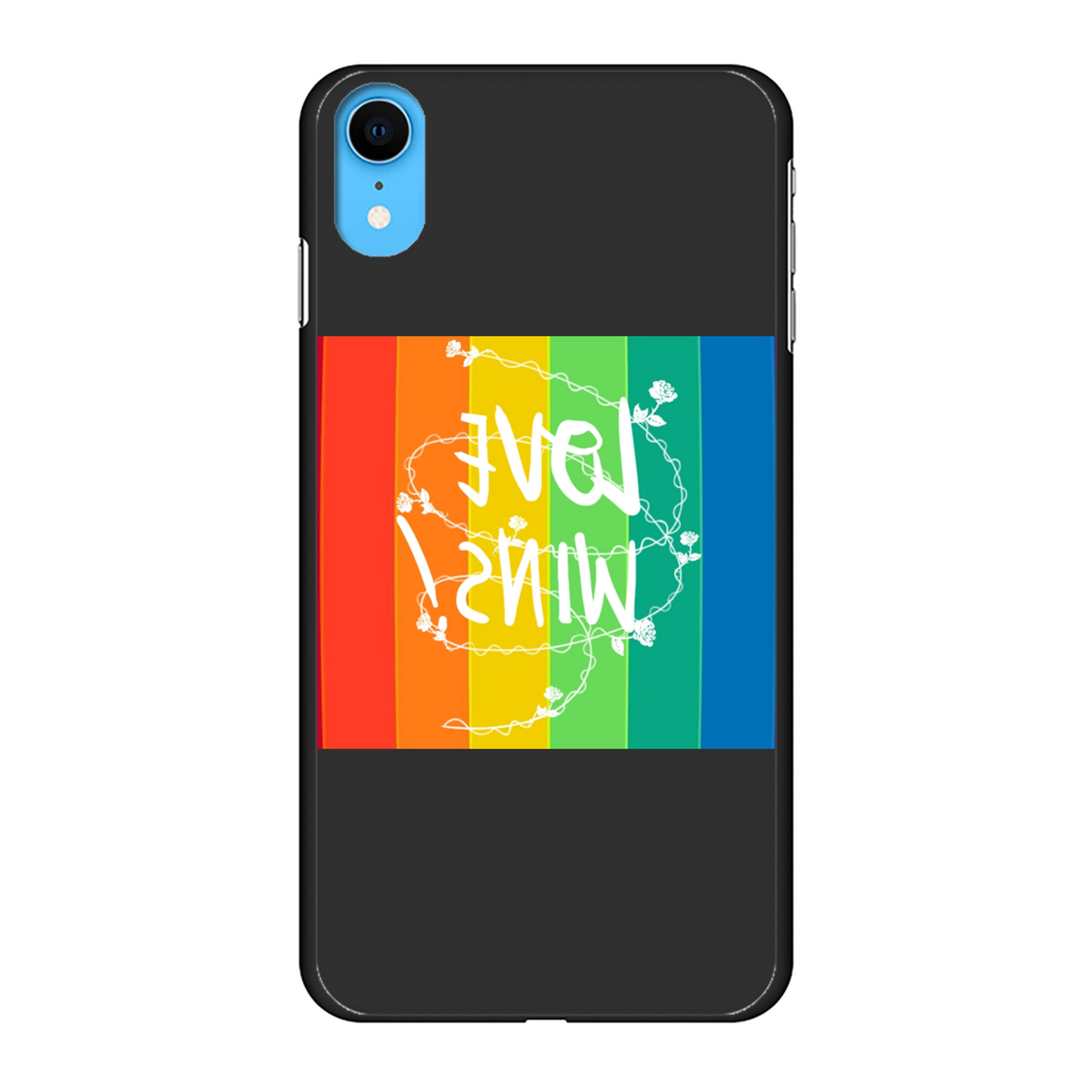 Love Wins Back Printed Hard Phone Case - Size:    | Pack Of: 1