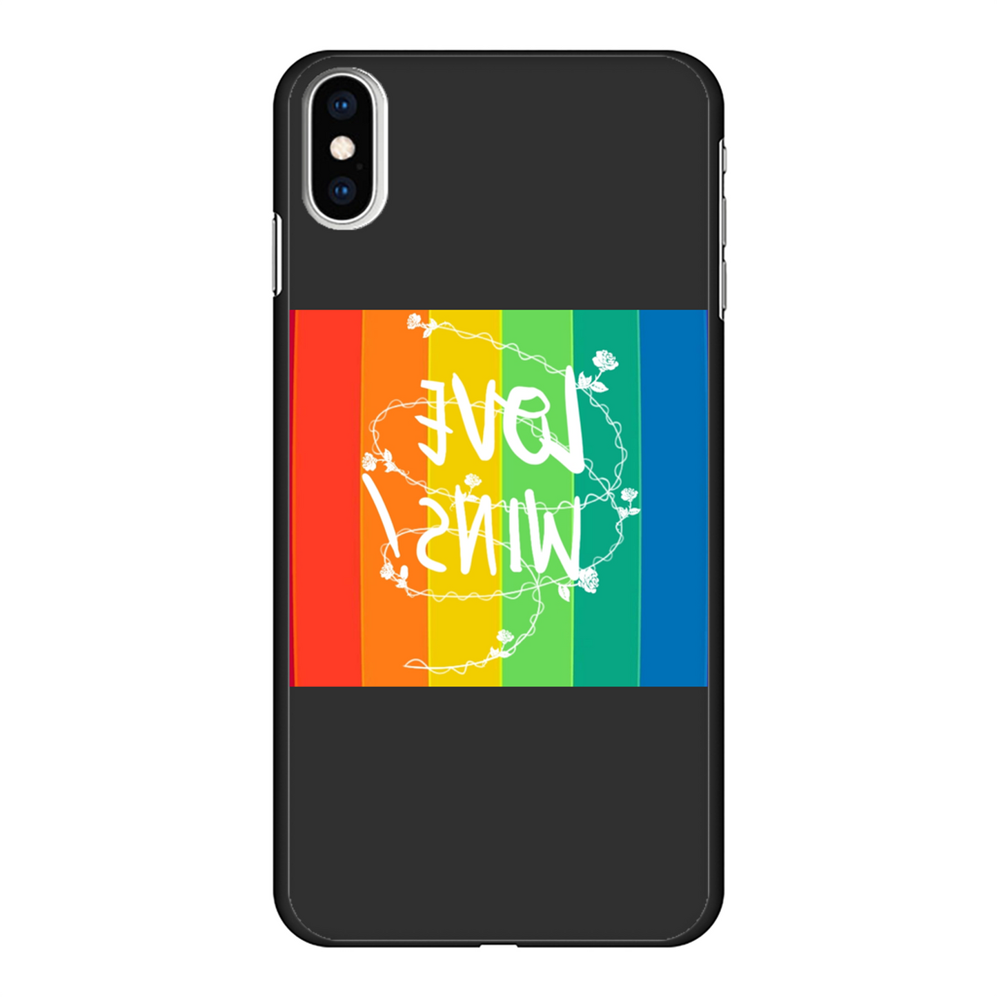 Love Wins Back Printed Hard Phone Case - Size:    | Pack Of: 1