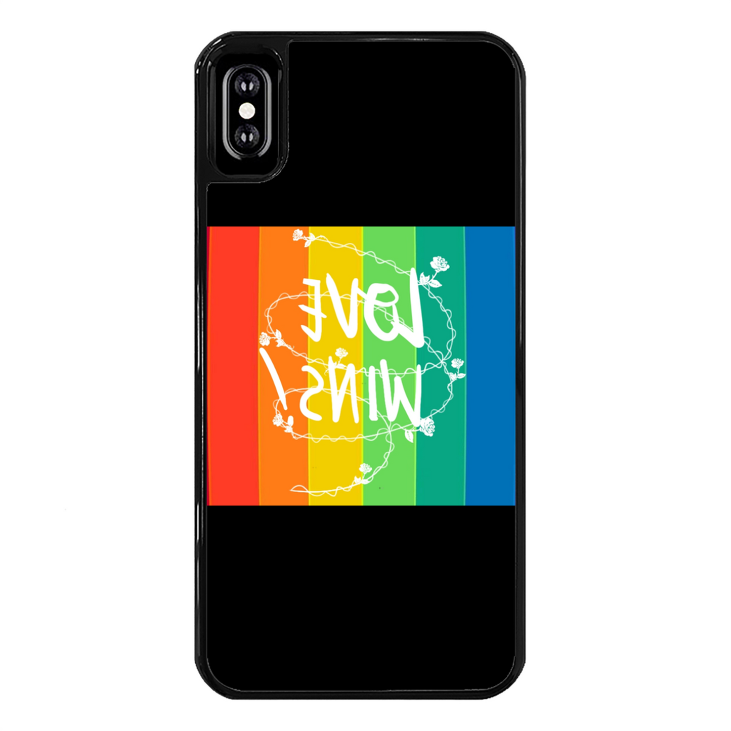 Love Wins Back Printed Hard Phone Case - Size:    | Pack Of: 1