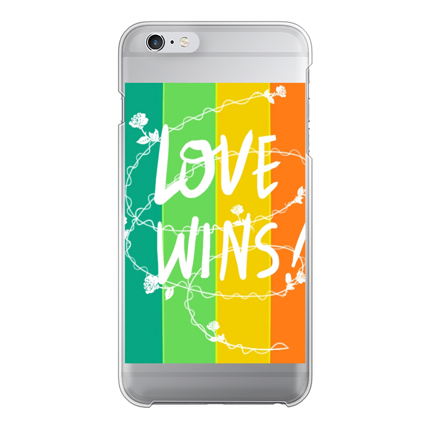 Love Wins Back Printed Hard Phone Case - Size:    | Pack Of: 1