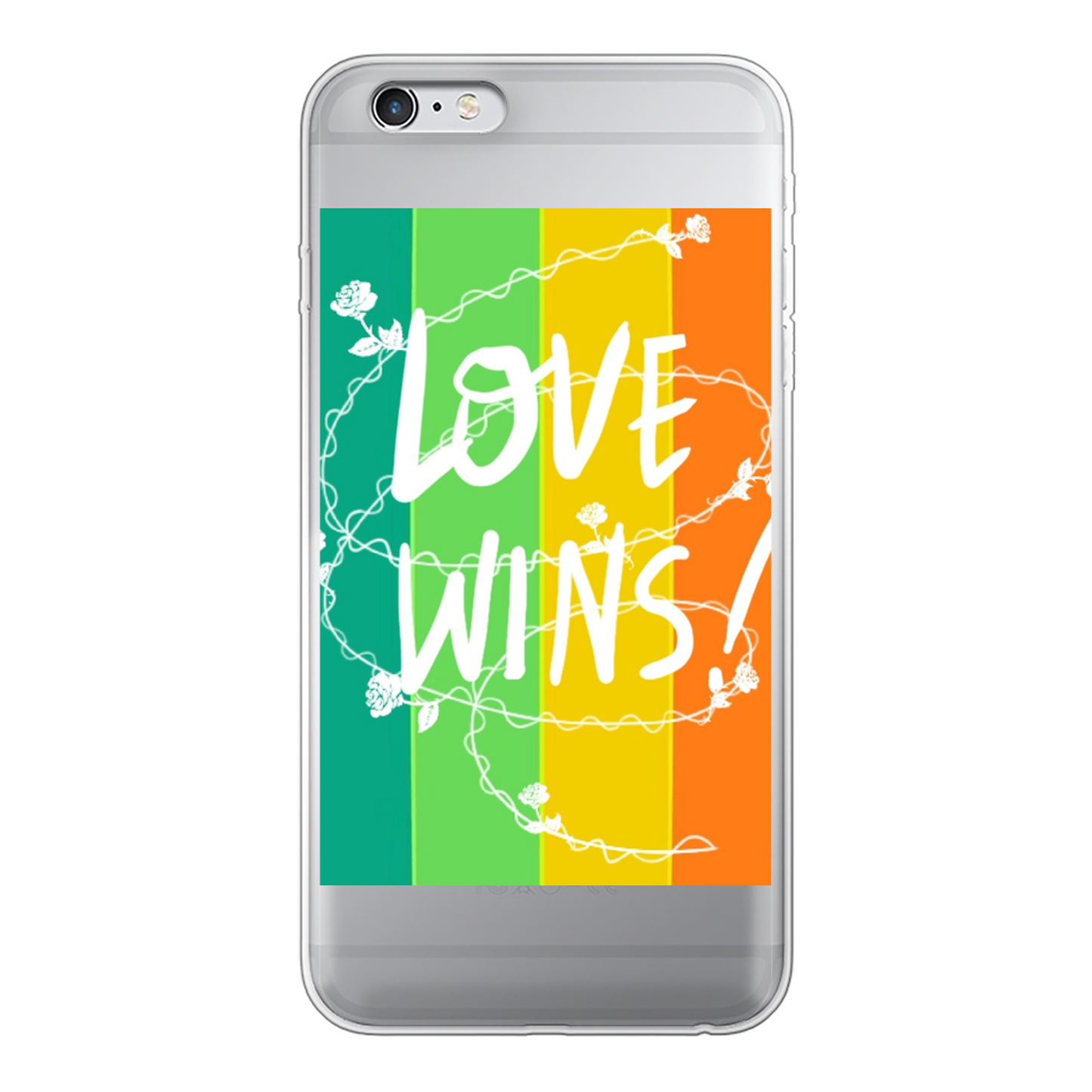 Love Wins Back Printed Hard Phone Case - Size:    | Pack Of: 1