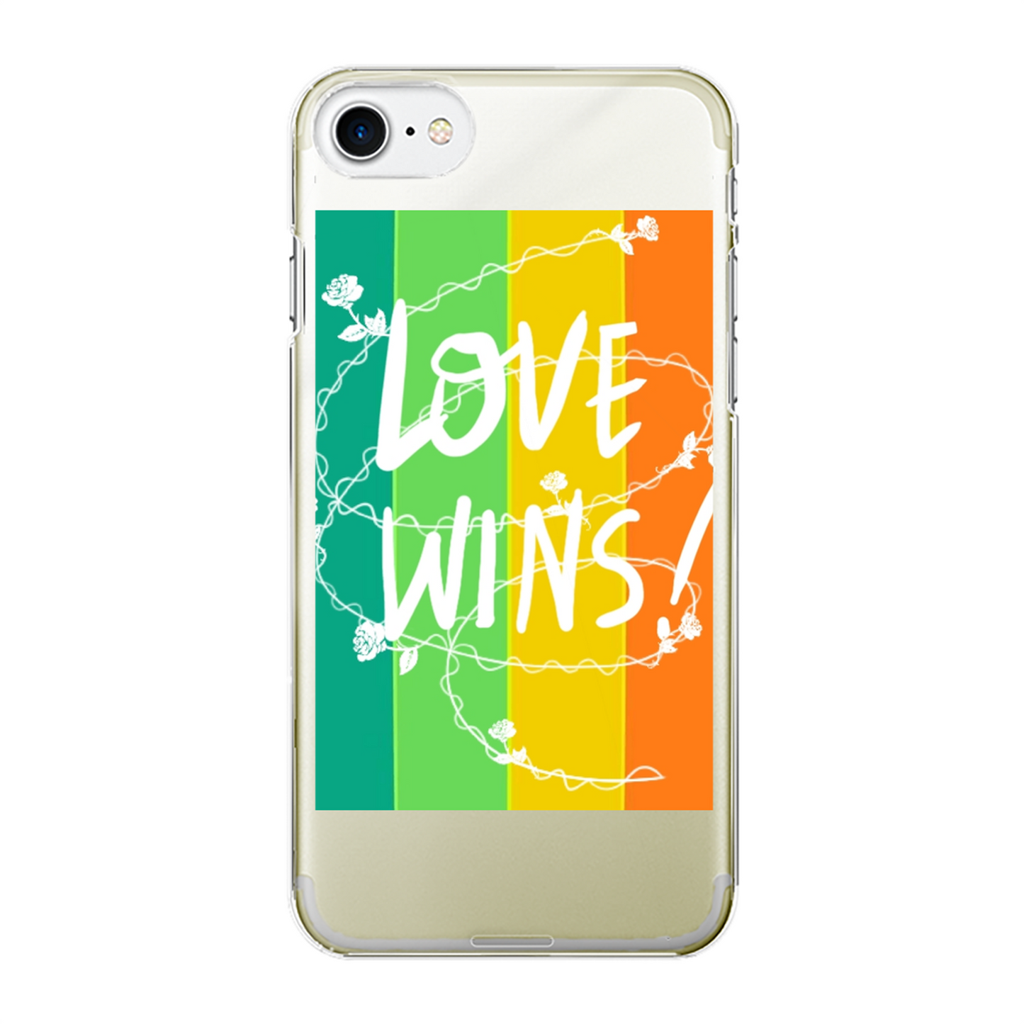 Love Wins Back Printed Hard Phone Case - Size:    | Pack Of: 1