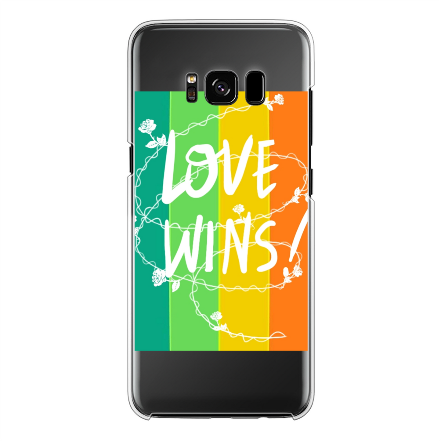 Love Wins Back Printed Hard Phone Case - Size:    | Pack Of: 1