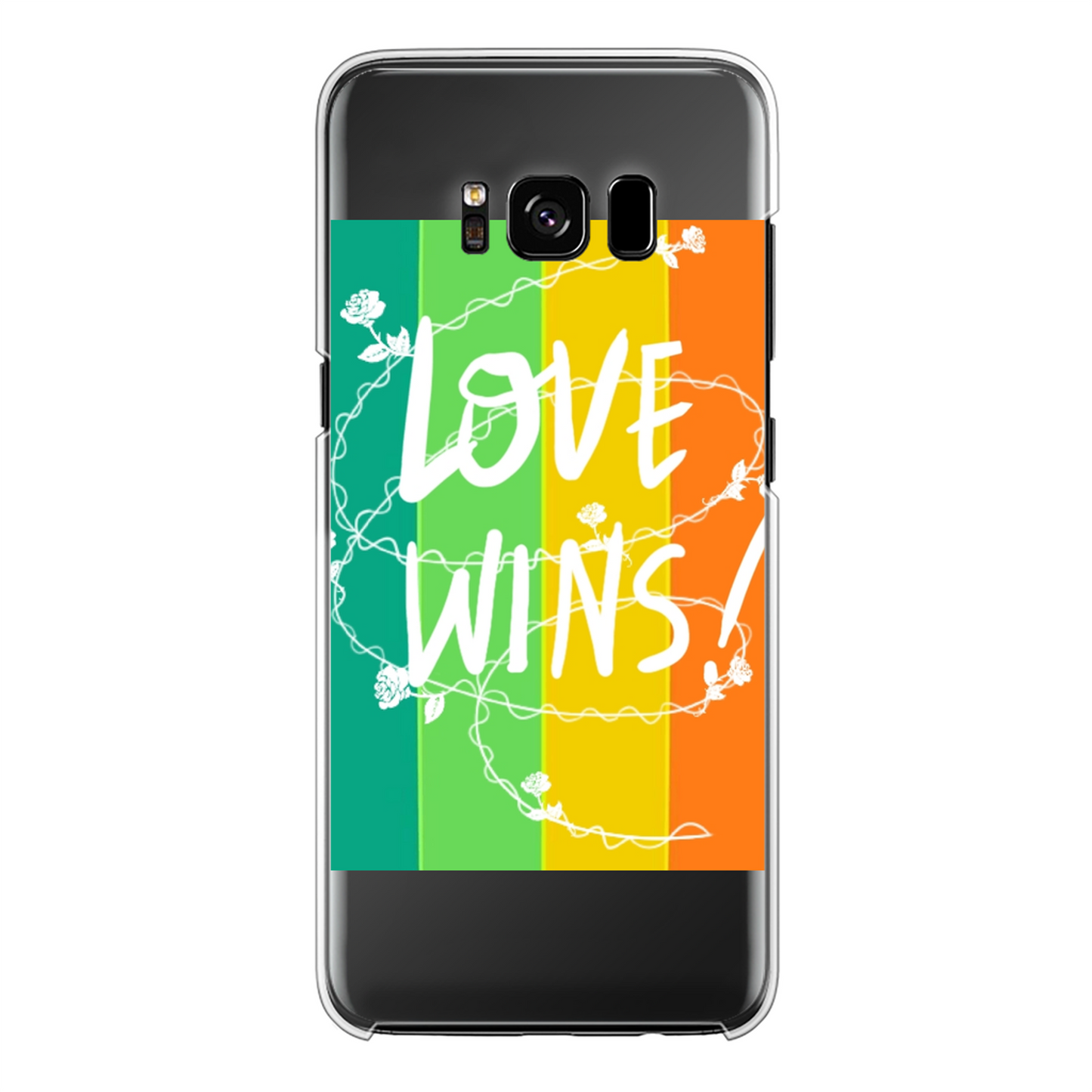 Love Wins Back Printed Hard Phone Case - Size:    | Pack Of: 1