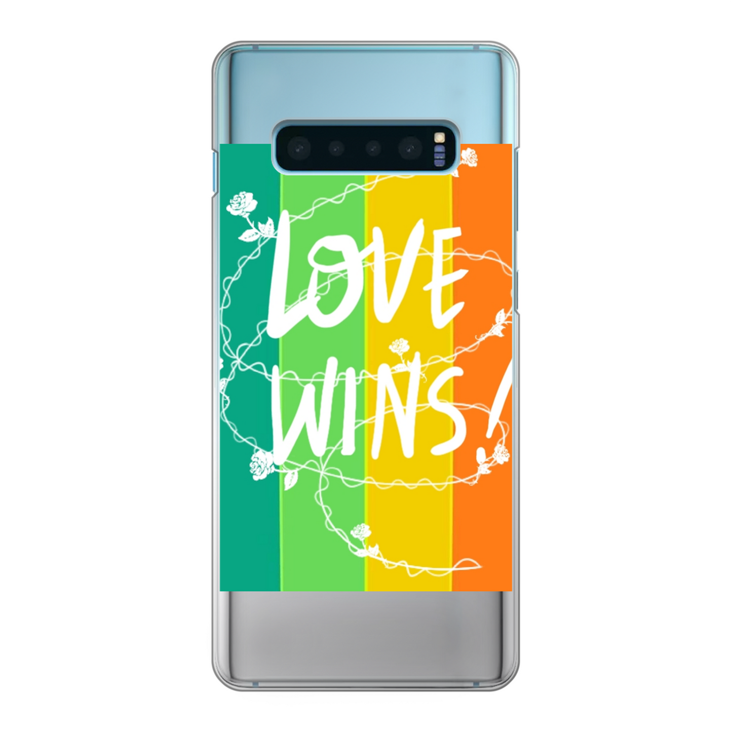 Love Wins Back Printed Hard Phone Case - Size:    | Pack Of: 1