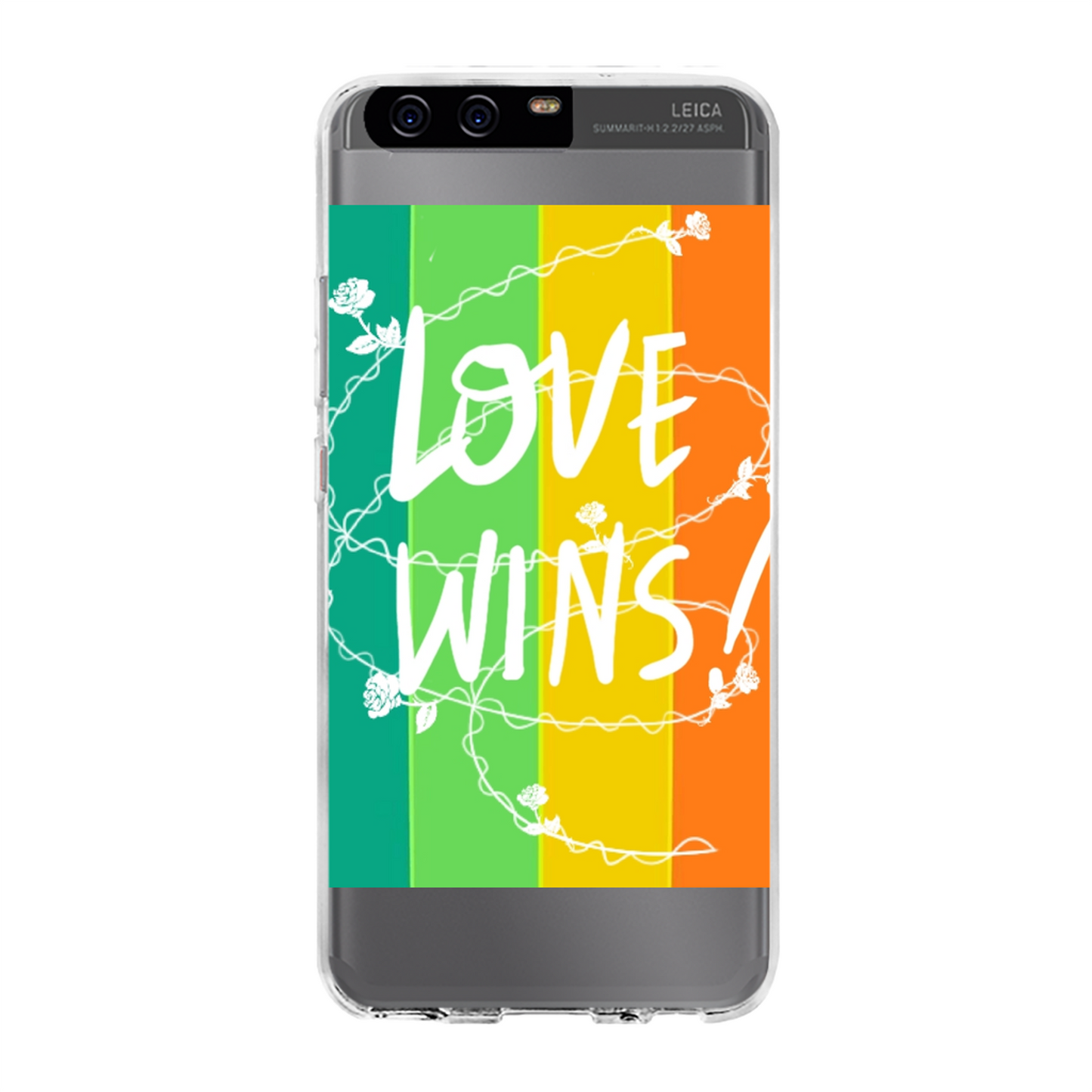 Love Wins Back Printed Hard Phone Case - Size:    | Pack Of: 1