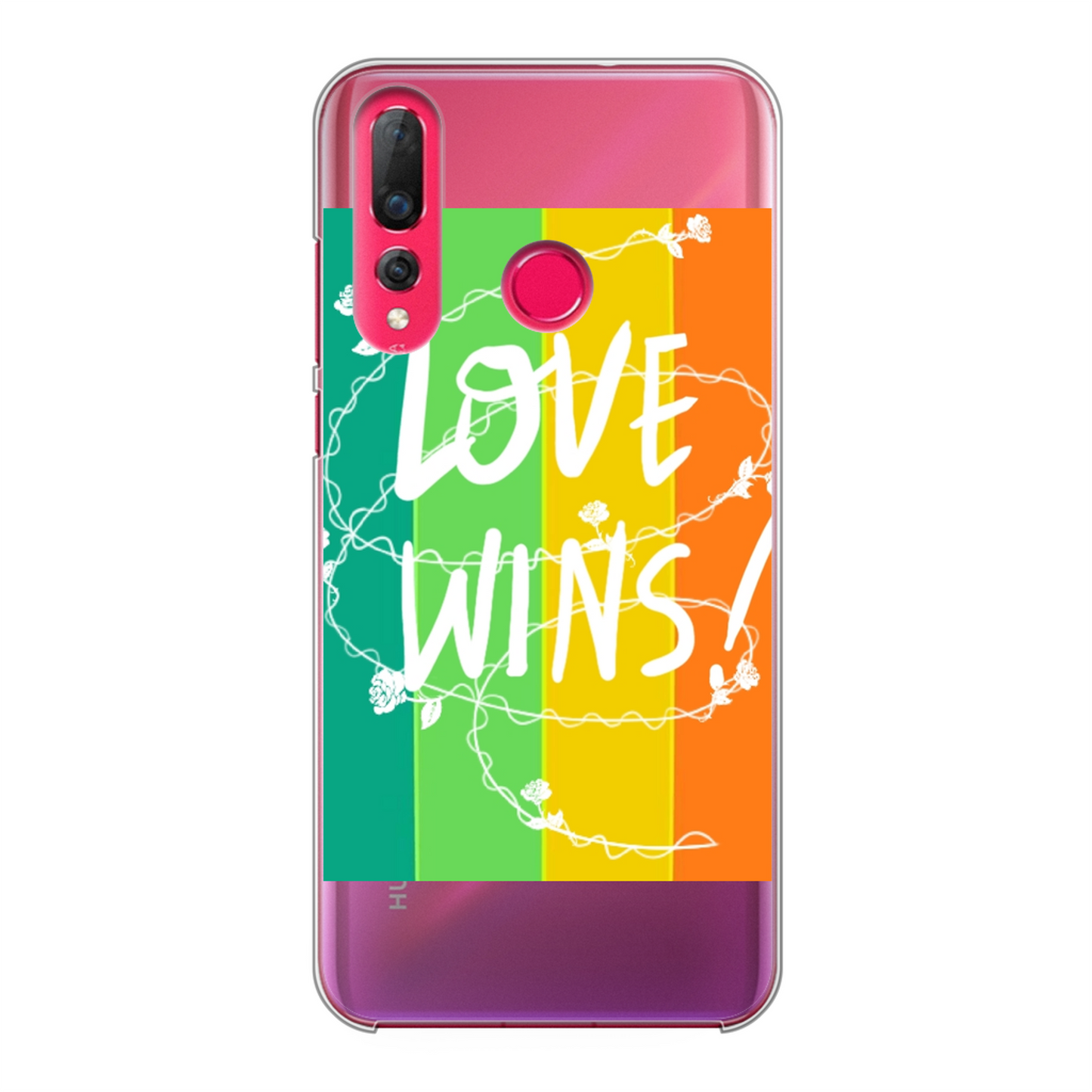 Love Wins Back Printed Hard Phone Case - Size:    | Pack Of: 1