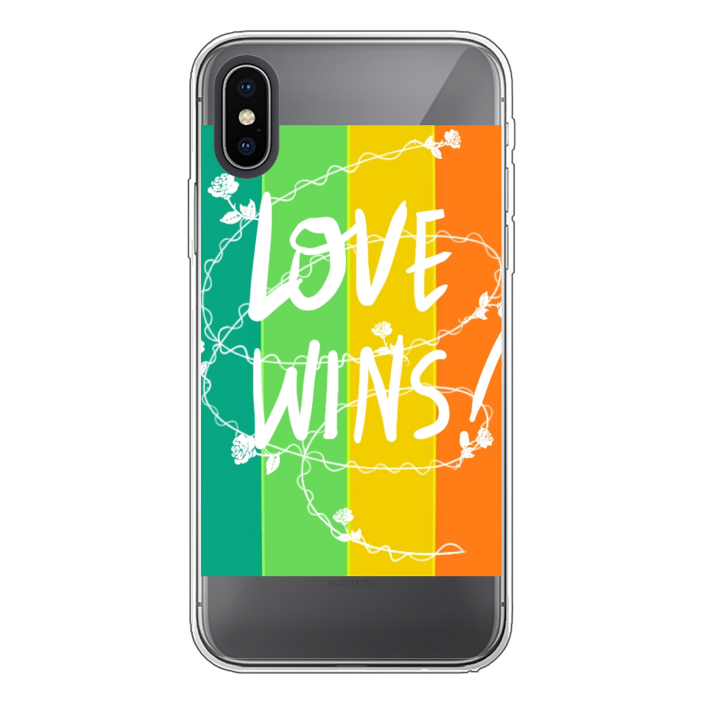 Love Wins Back Printed Soft Phone Case - Size:    | Pack Of: 1