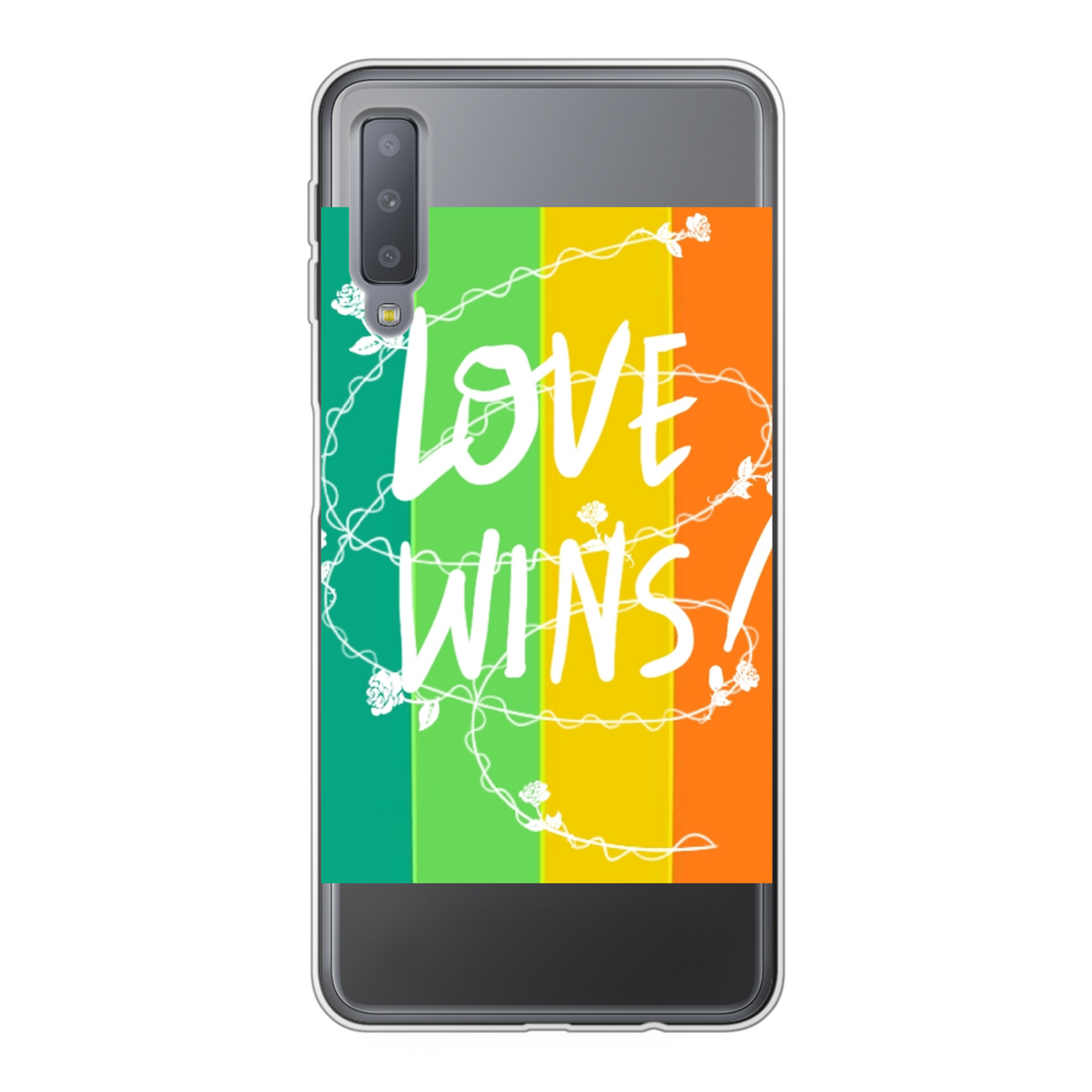 Love Wins Back Printed Soft Phone Case - Size:    | Pack Of: 1