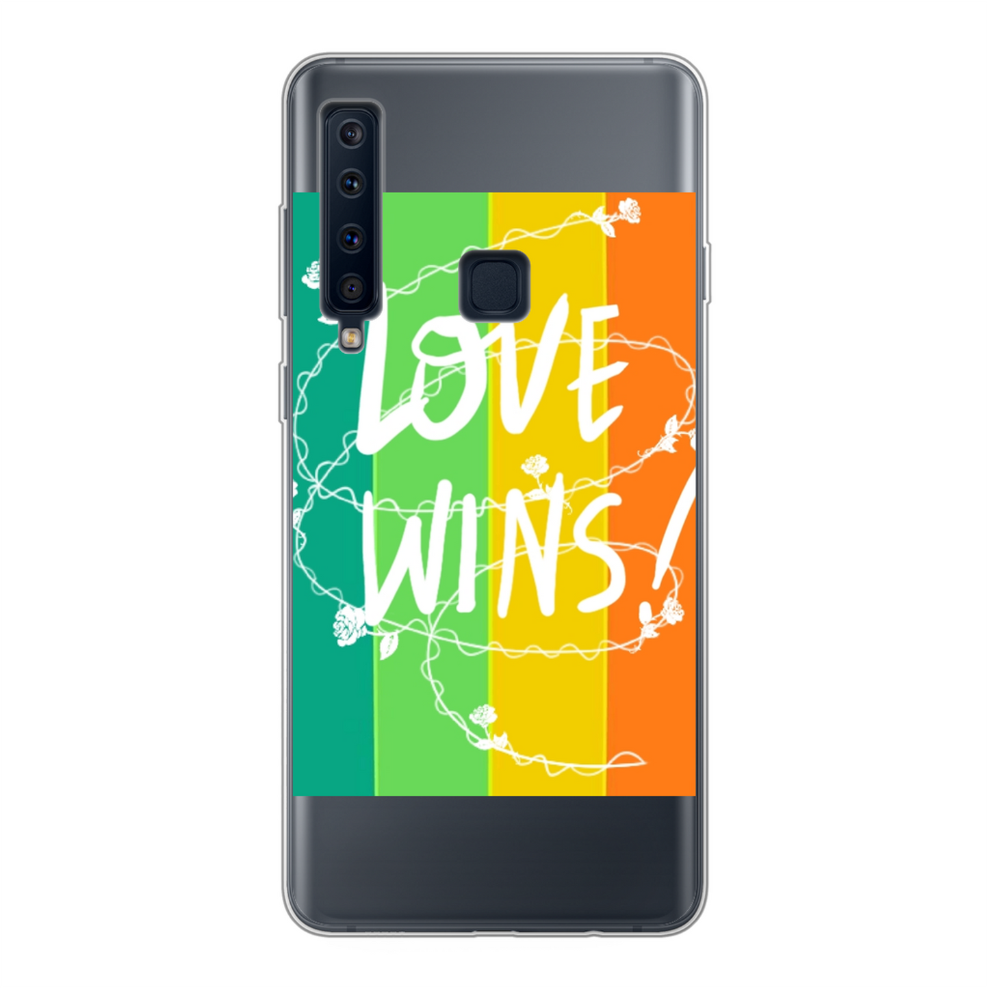 Love Wins Back Printed Soft Phone Case - Size:    | Pack Of: 1