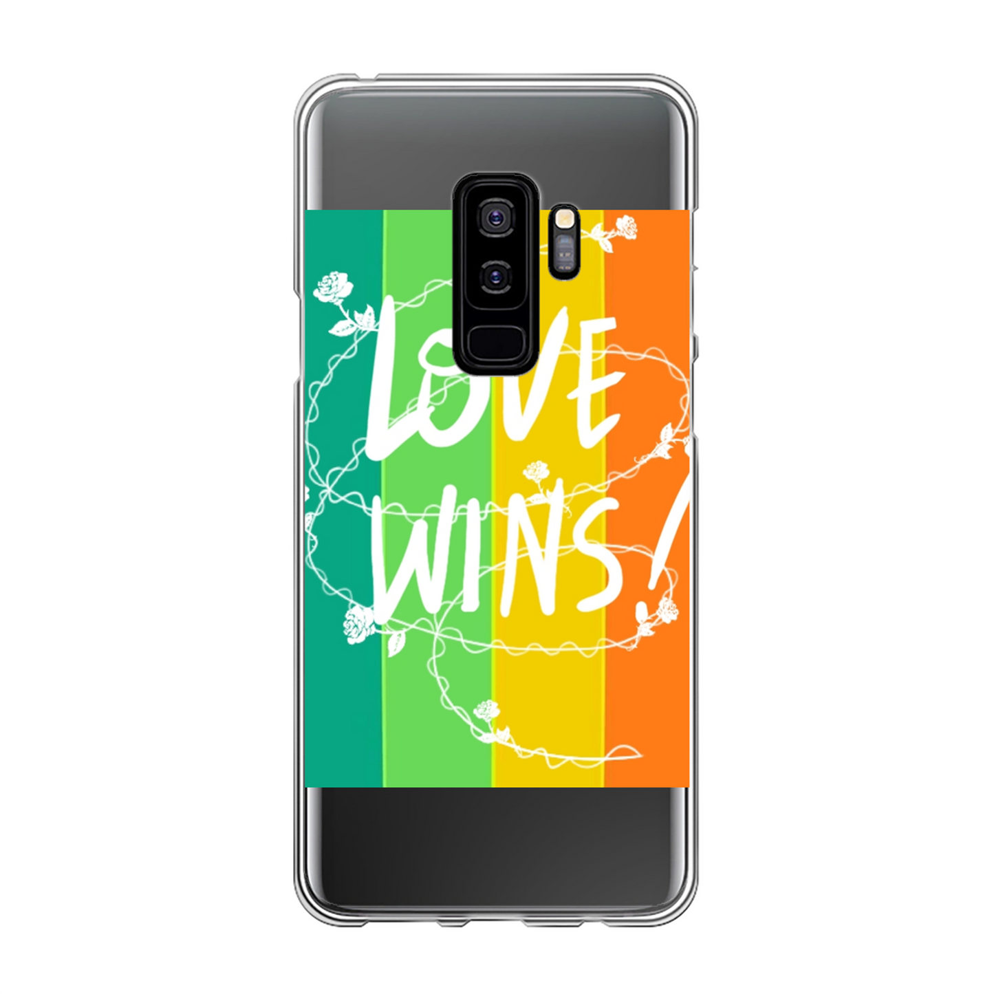 Love Wins Back Printed Soft Phone Case - Size:    | Pack Of: 1