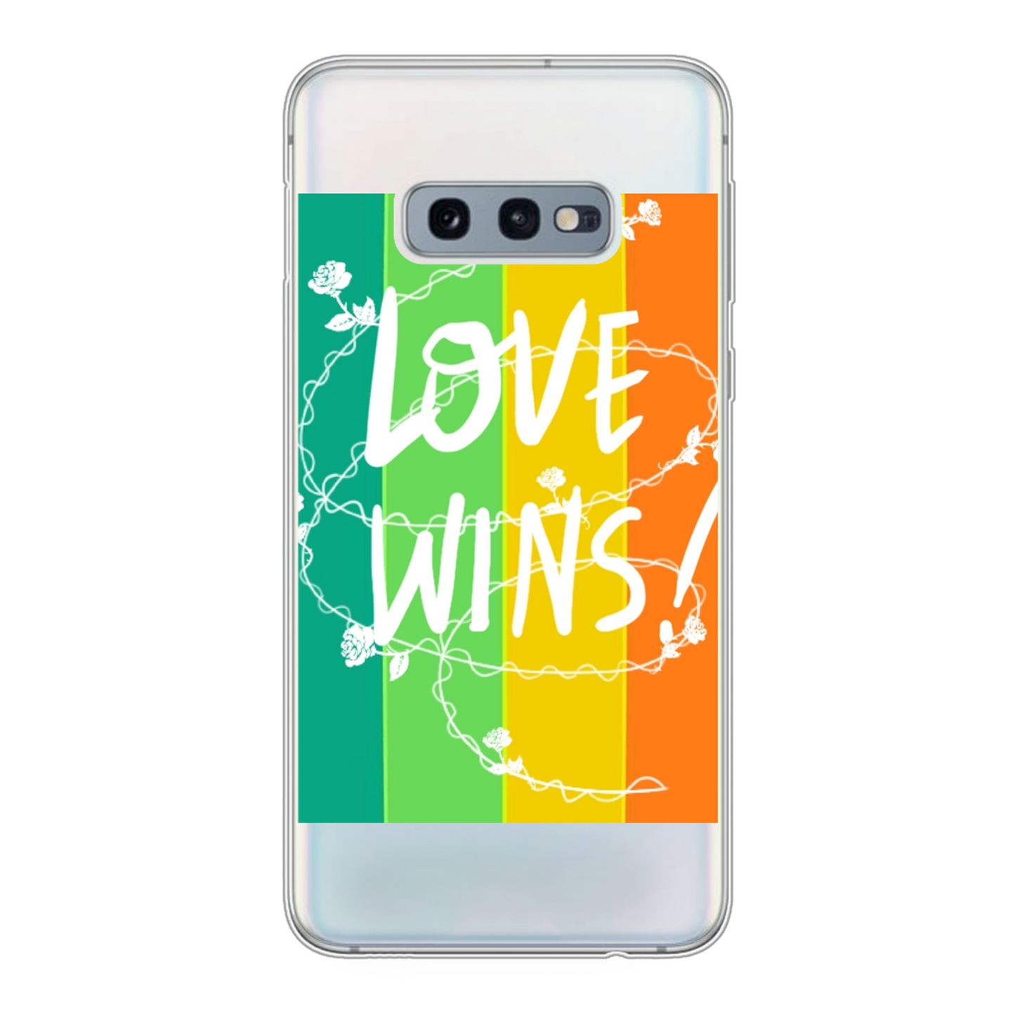 Love Wins Back Printed Soft Phone Case - Size:    | Pack Of: 1