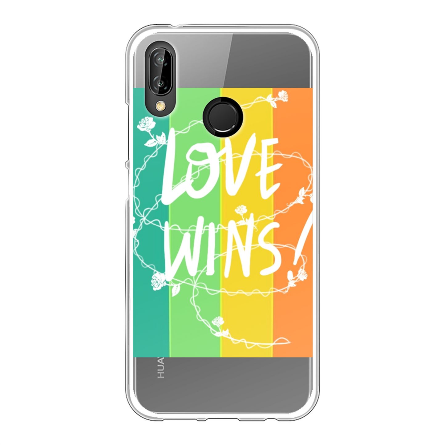 Love Wins Back Printed Soft Phone Case - Size:    | Pack Of: 1