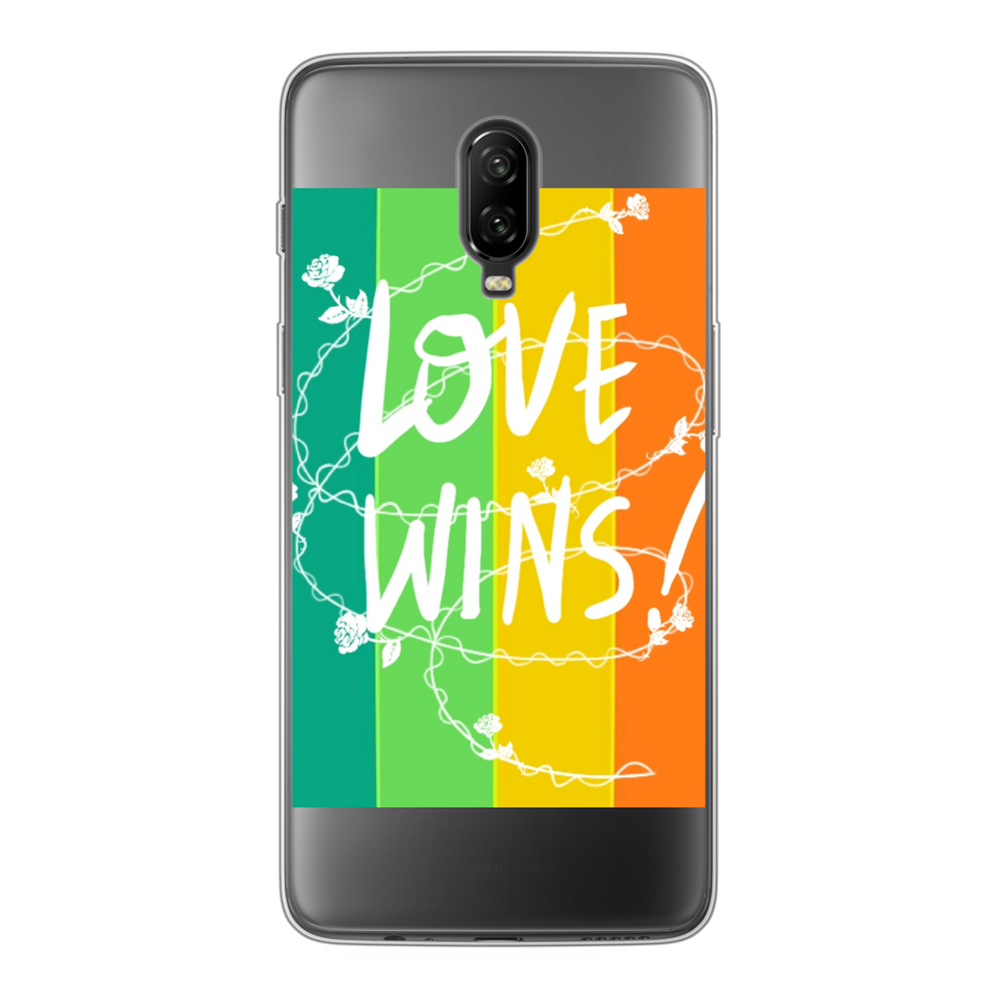 Love Wins Back Printed Soft Phone Case - Size:    | Pack Of: 1