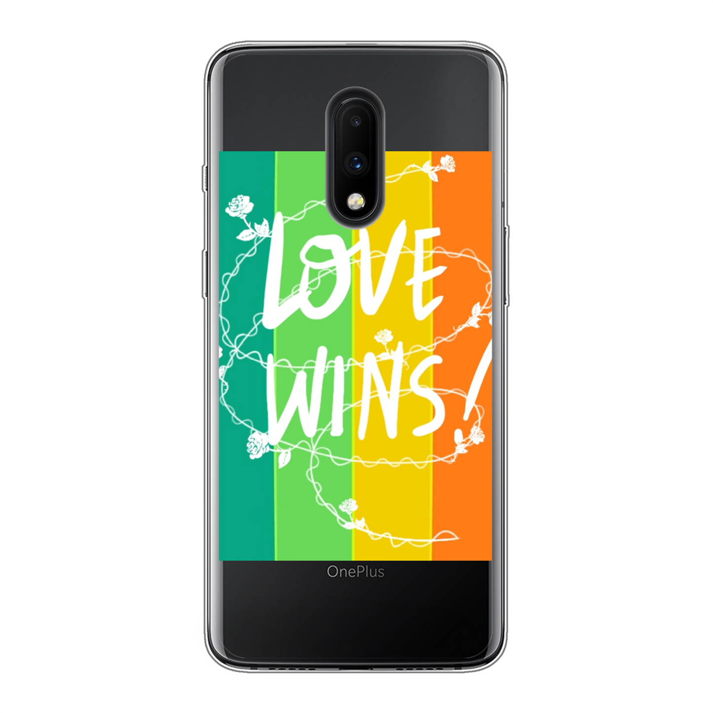 Love Wins Back Printed Soft Phone Case - Size:    | Pack Of: 1