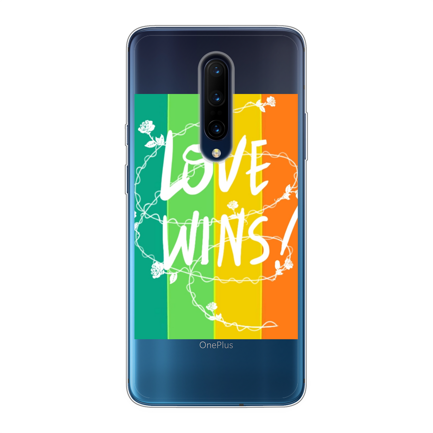 Love Wins Back Printed Soft Phone Case - Size:    | Pack Of: 1