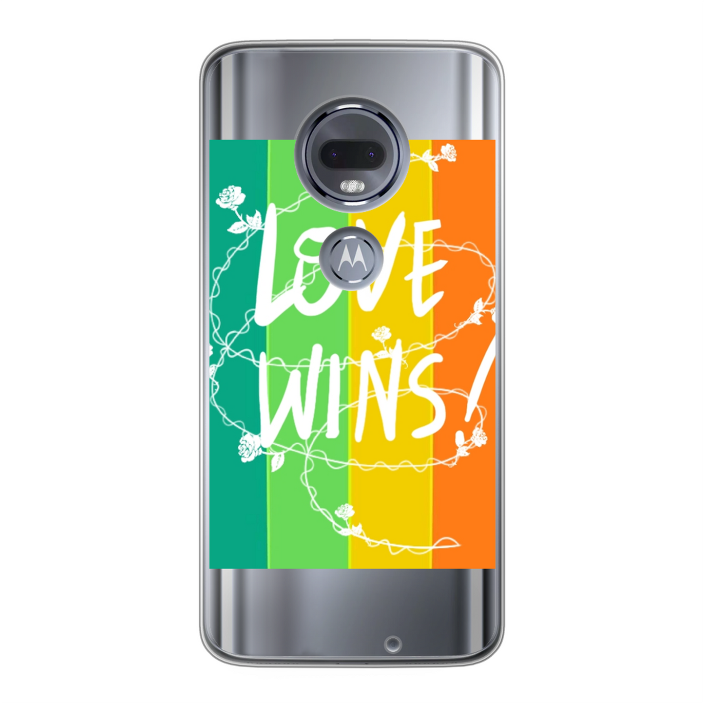 Love Wins Back Printed Soft Phone Case - Size:    | Pack Of: 1