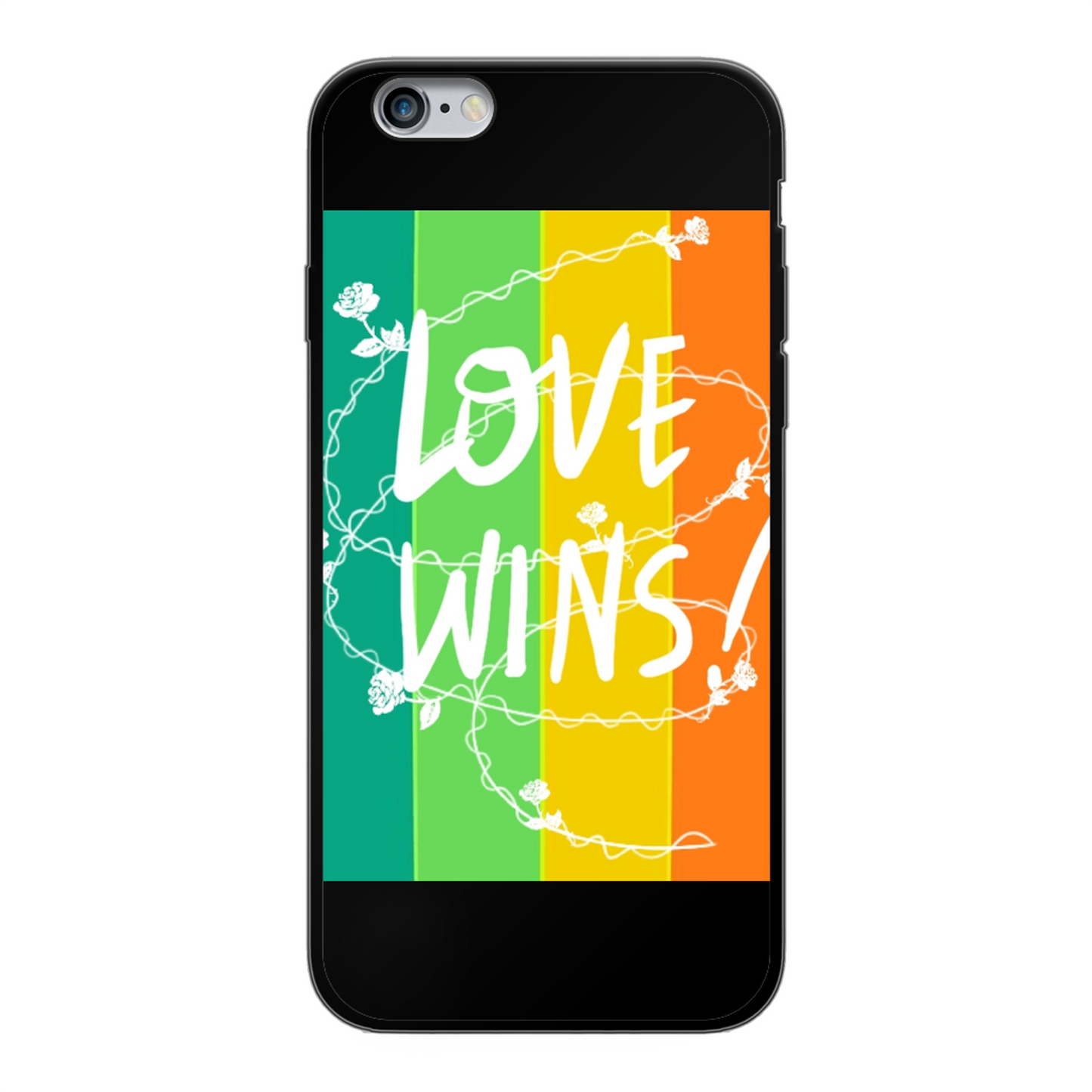 Love Wins Back Printed Soft Phone Case - Size:    | Pack Of: 1