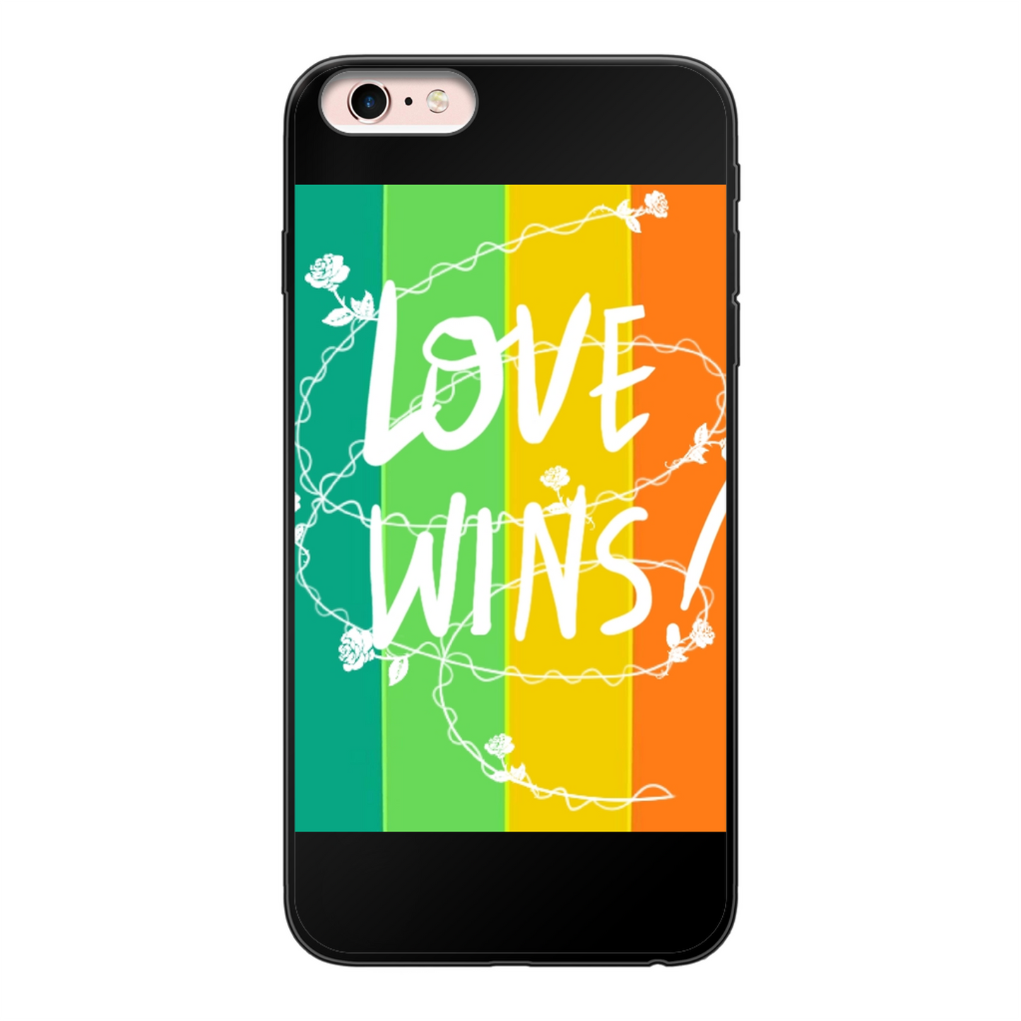 Love Wins Back Printed Soft Phone Case - Size:    | Pack Of: 1