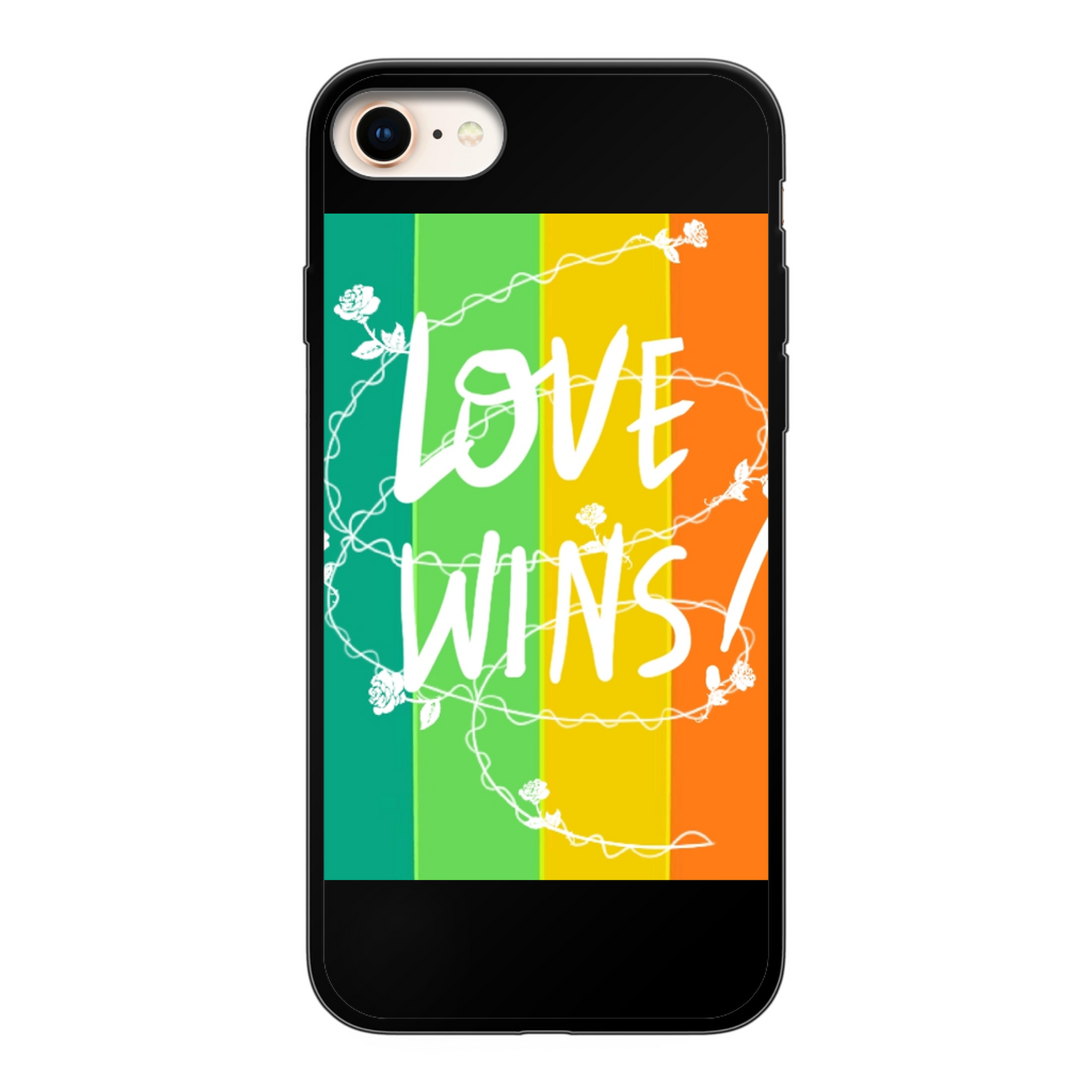 Love Wins Back Printed Soft Phone Case - Size:    | Pack Of: 1