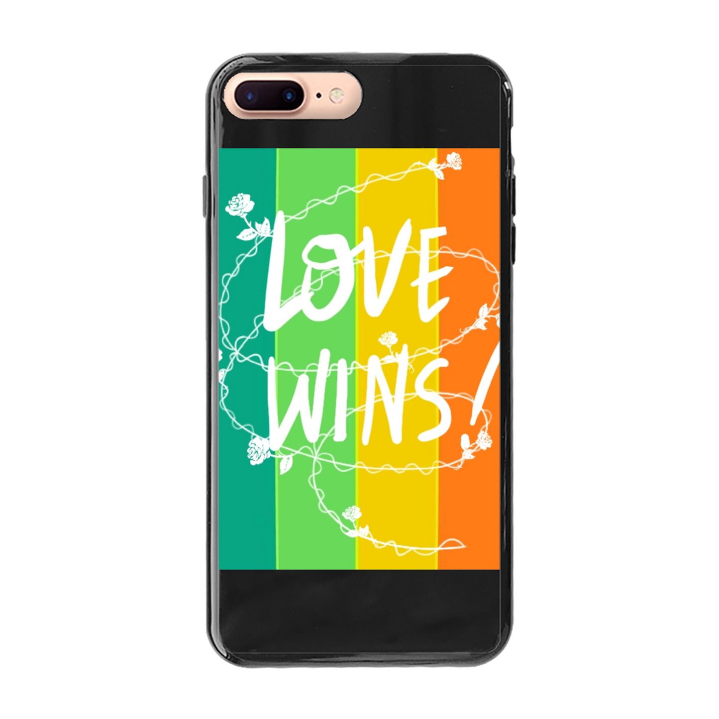 Love Wins Back Printed Soft Phone Case - Size:    | Pack Of: 1