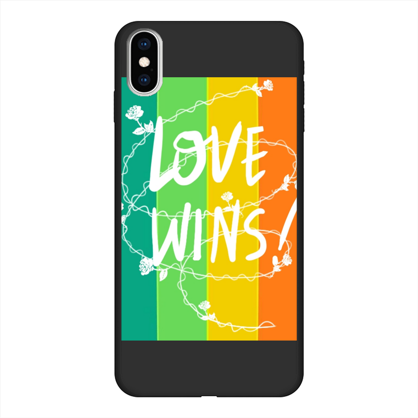 Love Wins Back Printed Soft Phone Case - Size:    | Pack Of: 1