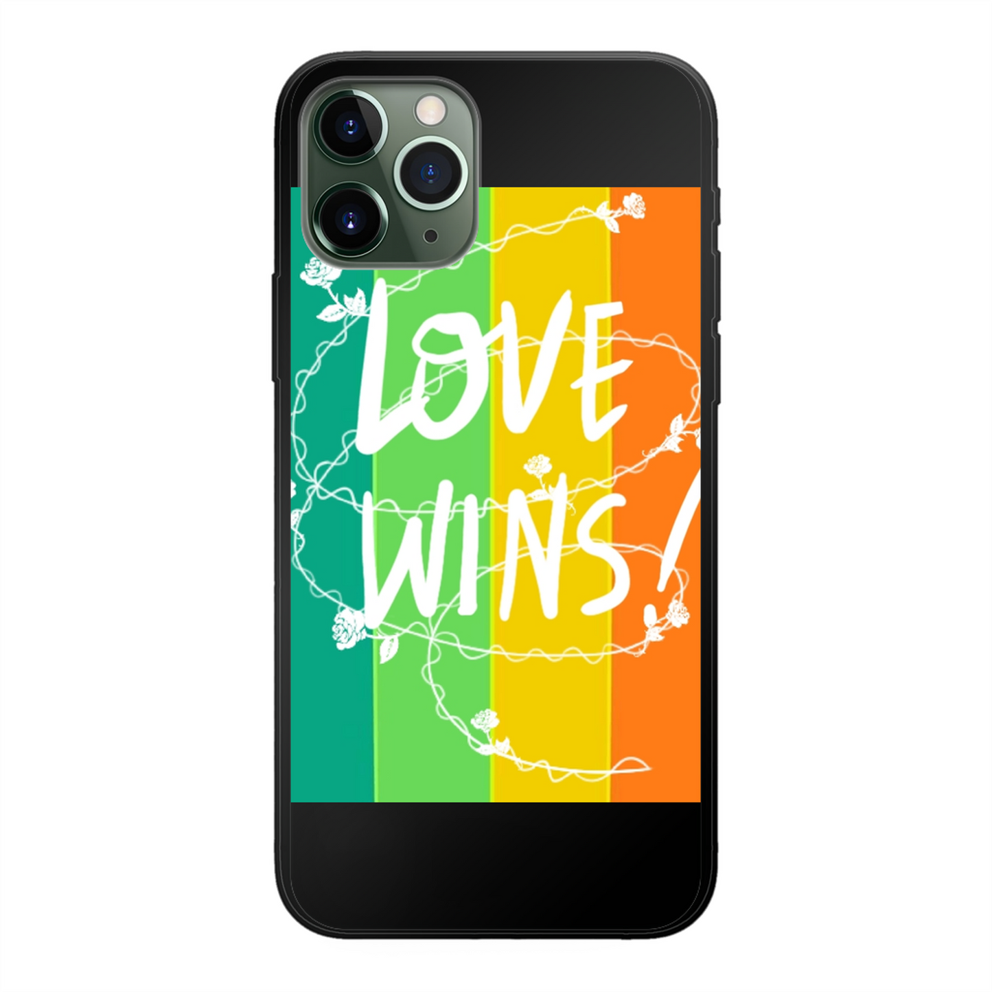 Love Wins Back Printed Soft Phone Case - Size:    | Pack Of: 1