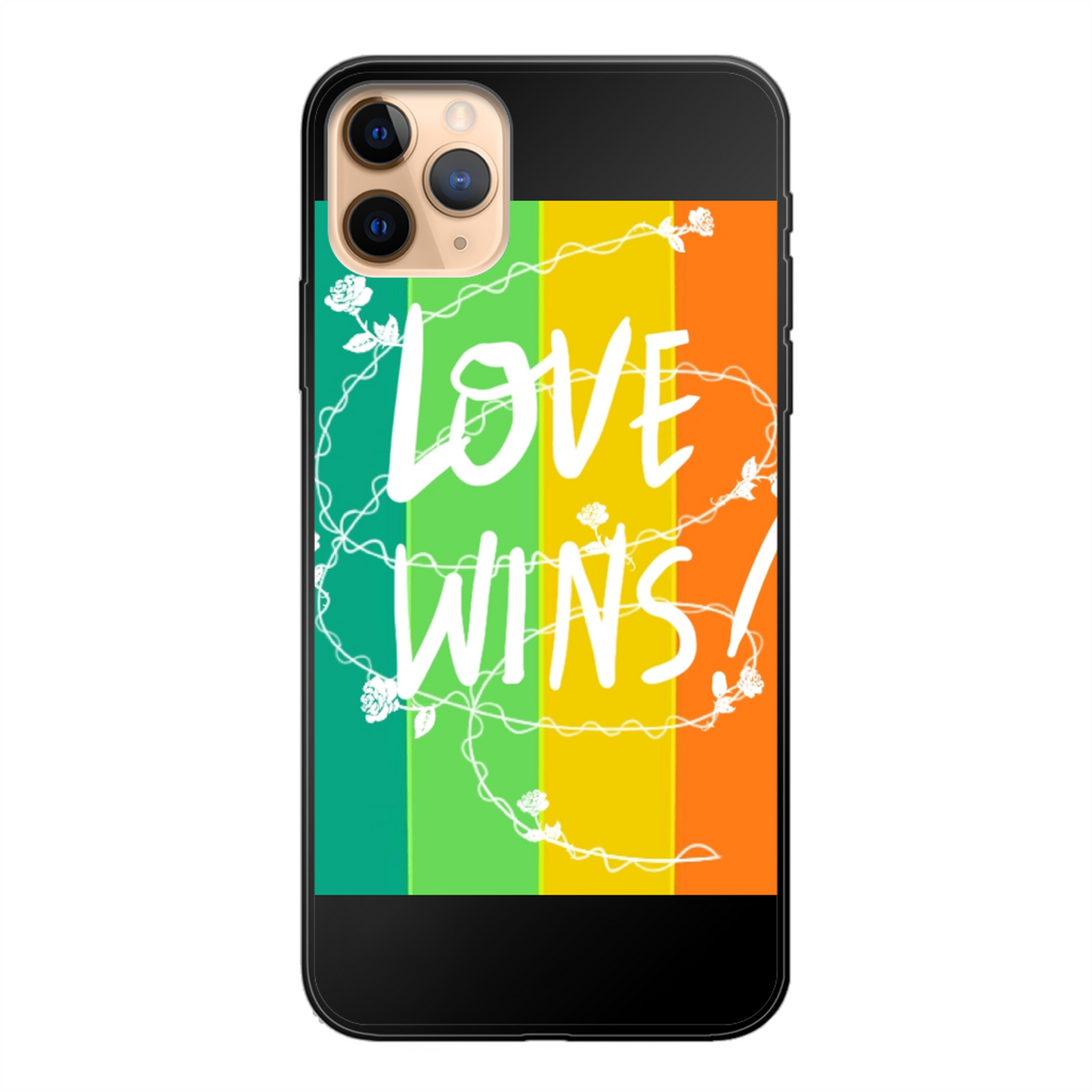 Love Wins Back Printed Soft Phone Case - Size:    | Pack Of: 1