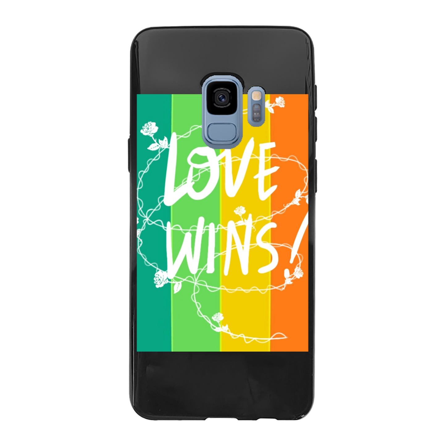 Love Wins Back Printed Soft Phone Case - Size:    | Pack Of: 1