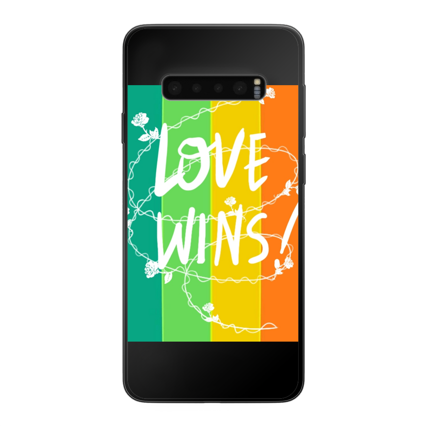 Love Wins Back Printed Soft Phone Case - Size:    | Pack Of: 1