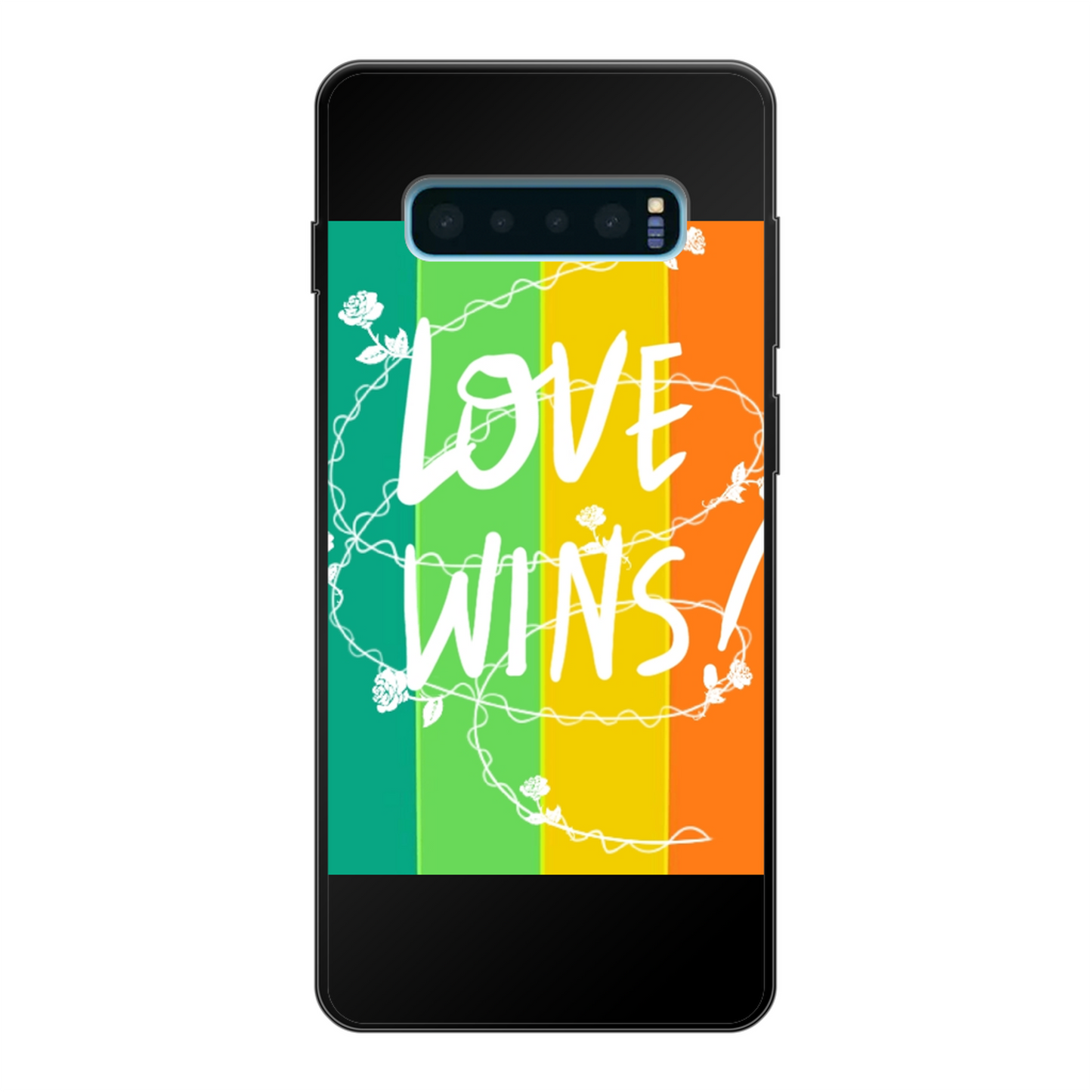 Love Wins Back Printed Soft Phone Case - Size:    | Pack Of: 1