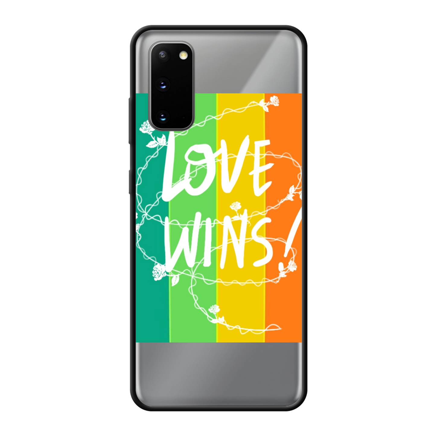 Love Wins Back Printed Soft Phone Case - Size:    | Pack Of: 1