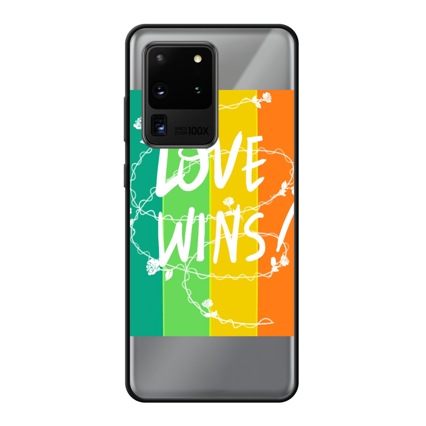 Love Wins Back Printed Soft Phone Case - Size:    | Pack Of: 1