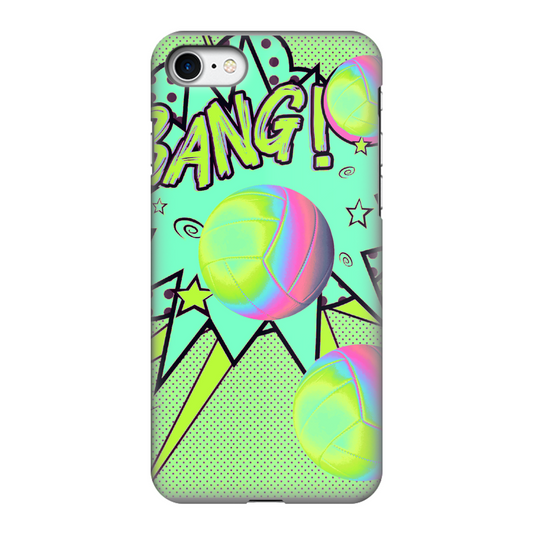 Volley Ball Fully Printed Tough Phone Case - Color: Black & white | Size:    | Pack Of: 1