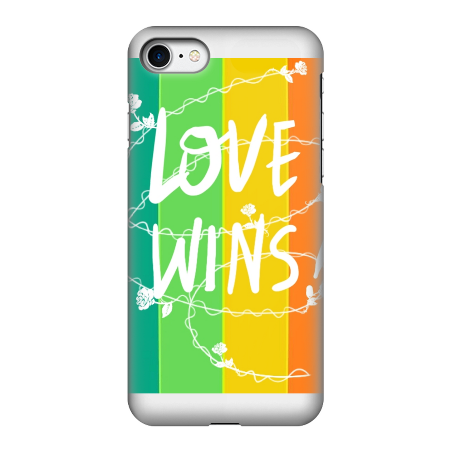 Love Wins Fully Printed Tough Phone Case - Color: Black & white | Size:    | Pack Of: 1