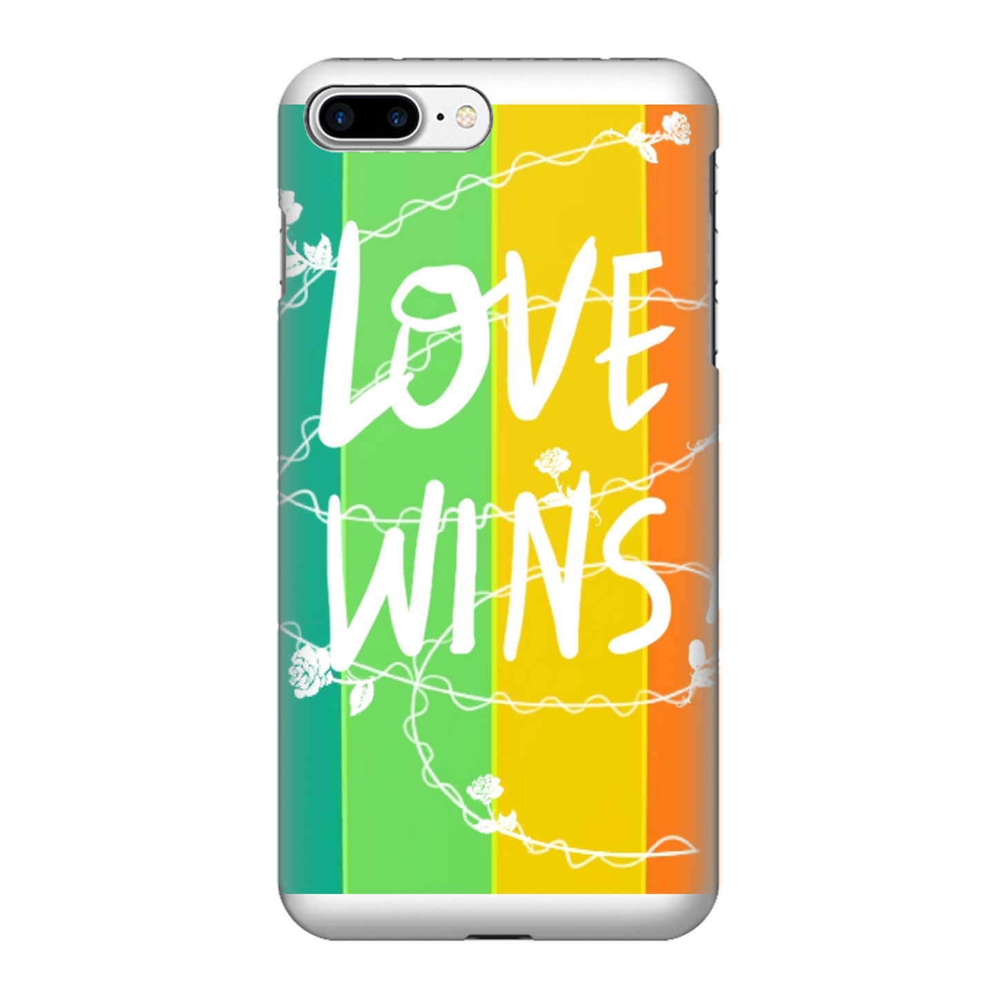 Love Wins Fully Printed Tough Phone Case - Color: Black & white | Size:    | Pack Of: 1