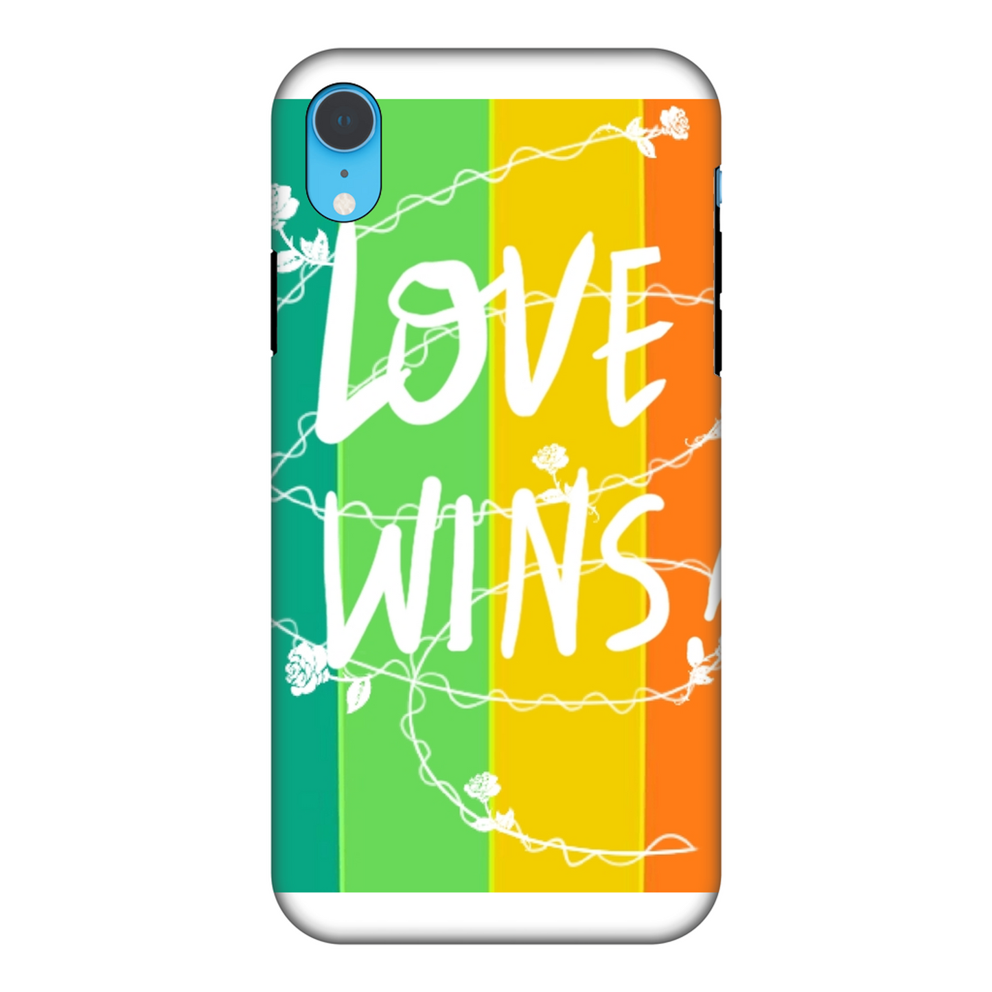 Love Wins Fully Printed Tough Phone Case - Color: Black & white | Size:    | Pack Of: 1